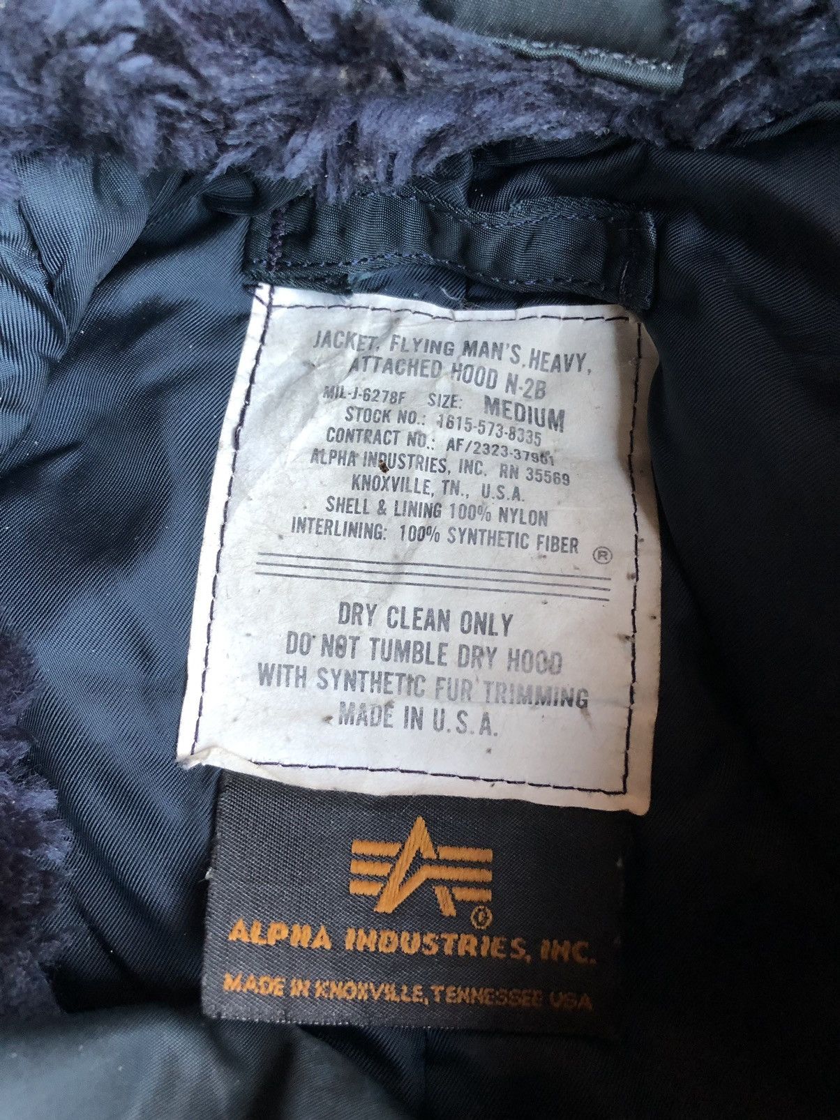 Alpha Industries Vintage Alpha Industries Fur Hoodie Bomber Military Jacket Size US M / EU 48-50 / 2 - 15 Thumbnail