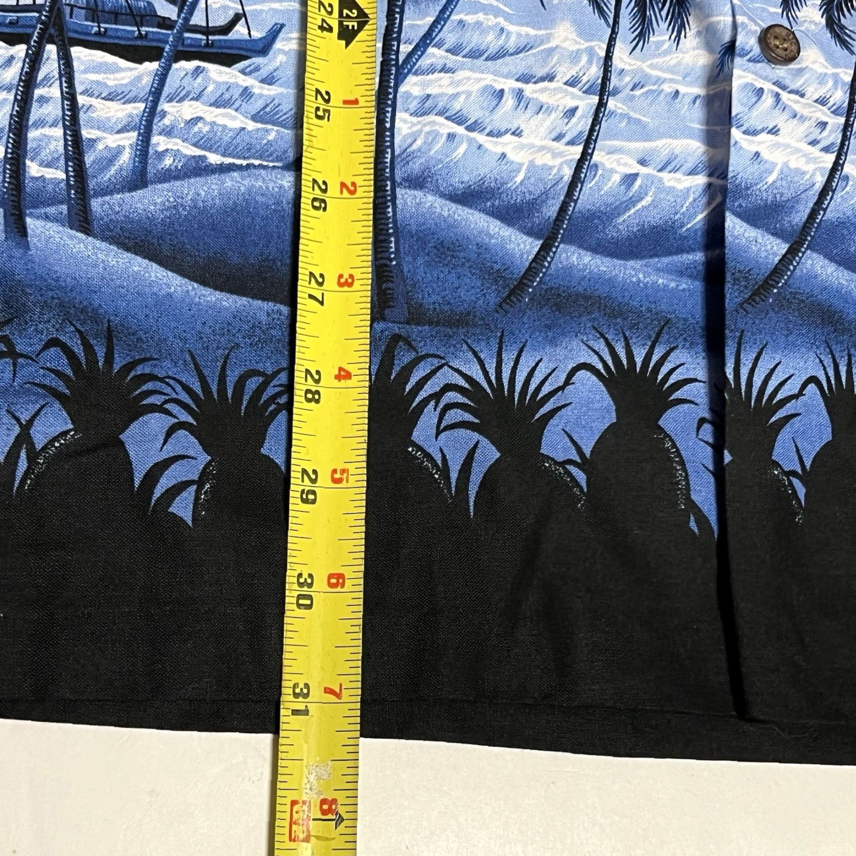 Vintage RJC Hawaiian Shirt Short Sleeve Button-Up XL Blue NWT Beach Palm Trees Size US XL / EU 56 / 4 - 5 Thumbnail