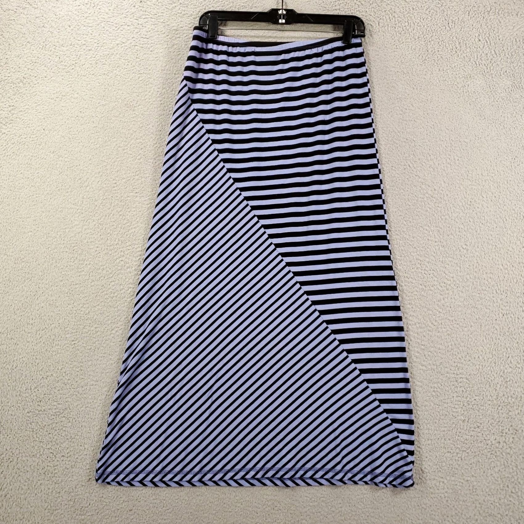 Habitat Habitat Maxi Skirt Womens Size Large Purple Black Stripes Long Stretch Skirt Bohemian Vintage No Size 36" / US 14 / IT 50 - 4 Thumbnail