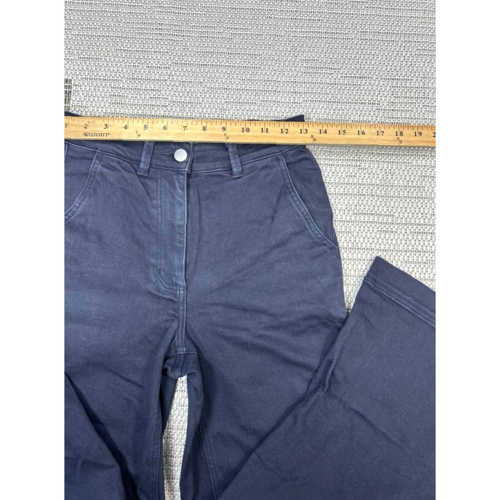 Everlane Everlane Jeans Womens 2 Dark Blue Denim Wide-Leg Jeans Size 26" / US 2 / IT 38 - 5 Thumbnail