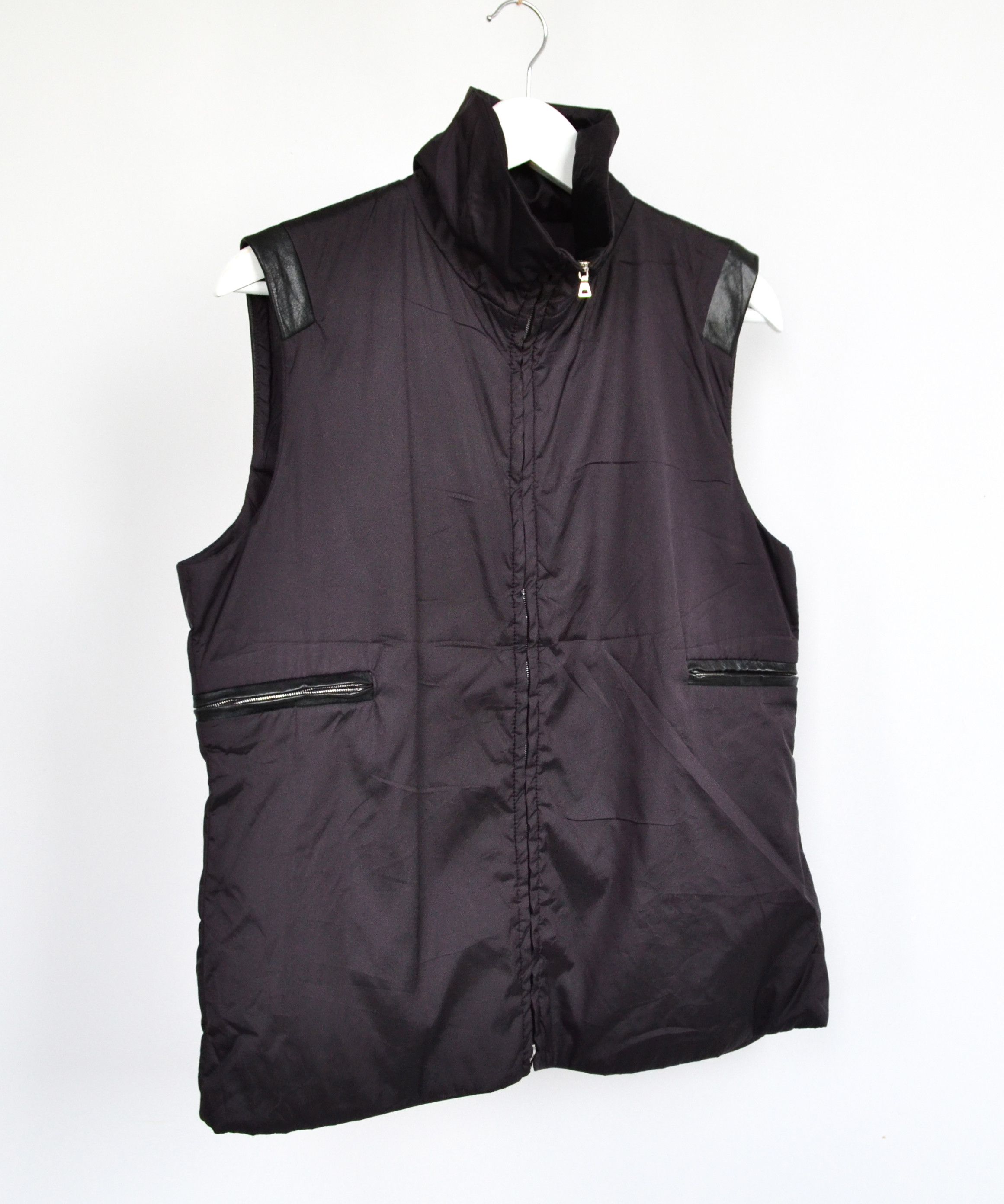 Jil Sander JIL SANDER Vest Jacket Vintage Nylon Leather RAF SIMONS Size US S / EU 44-46 / 1 - 1 Thumbnail