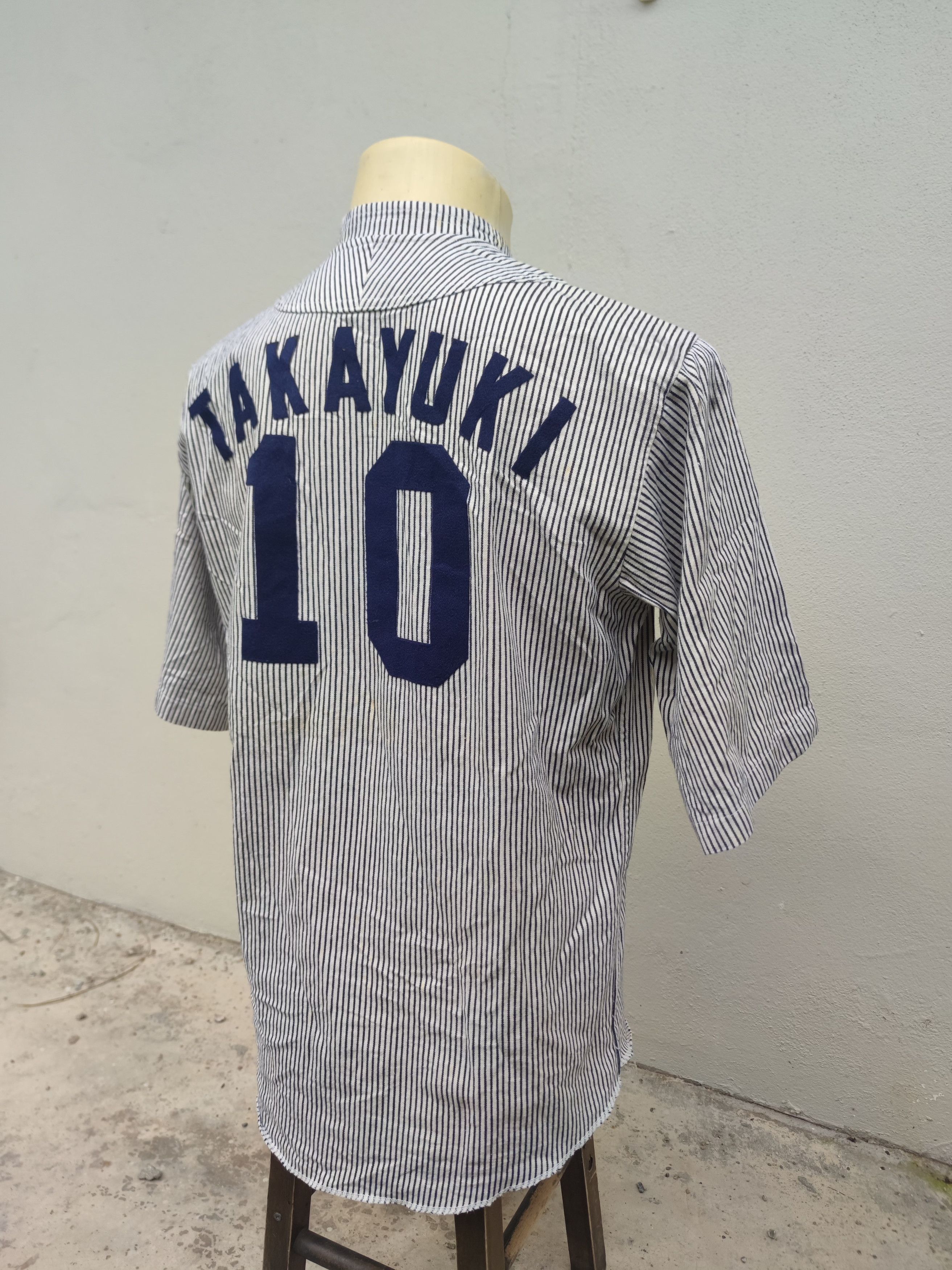 Mizuno Vintage Mizuno HOGS #10 Takayuki Hickory Stripe Size US M / EU 48-50 / 2 - 13 Thumbnail