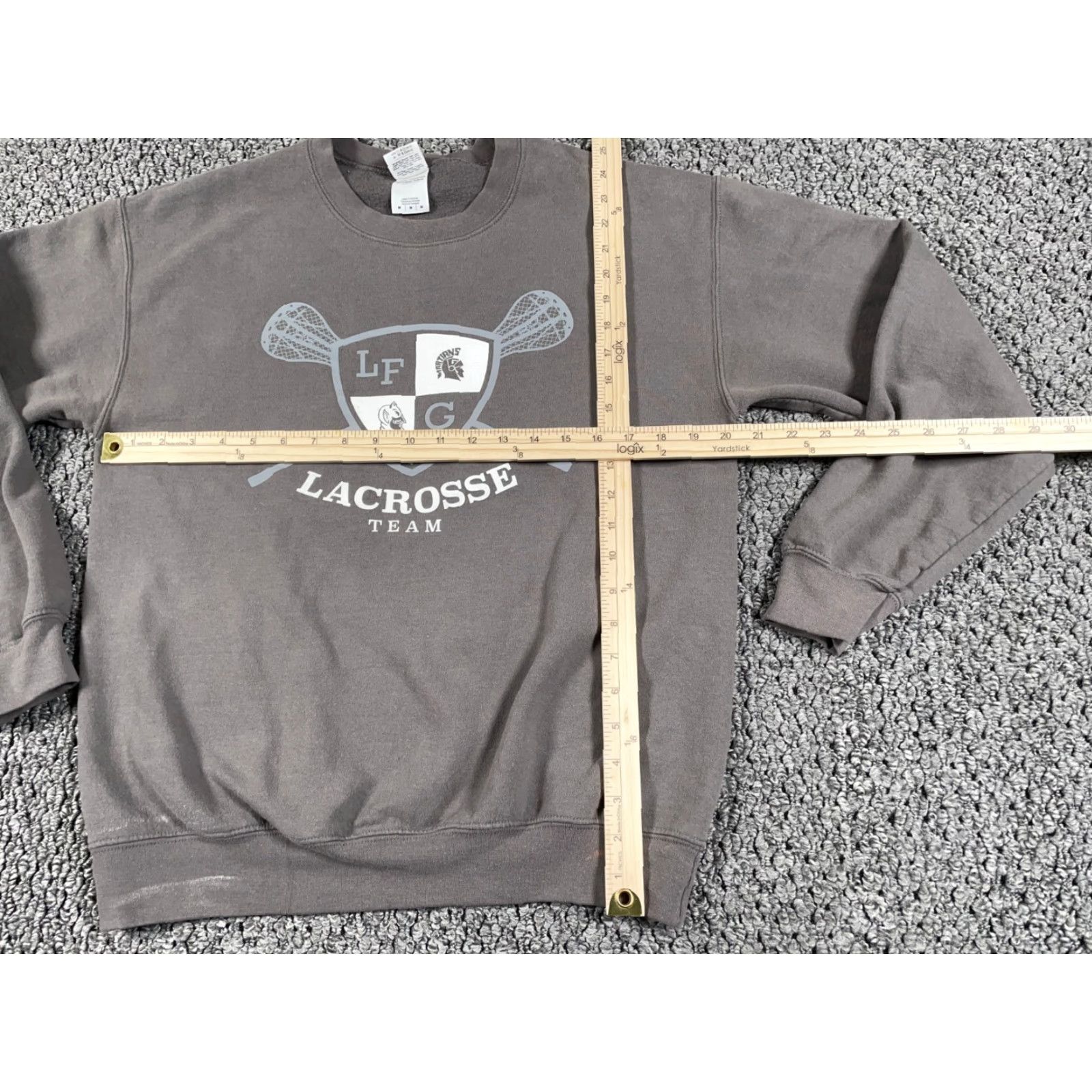 Champion Champion Retro Lacrosse Team Sweatshirt Adult Medium Gray Double Sided Print #17 Crewneck Size US M / EU 48-50 / 2 - 7 Thumbnail