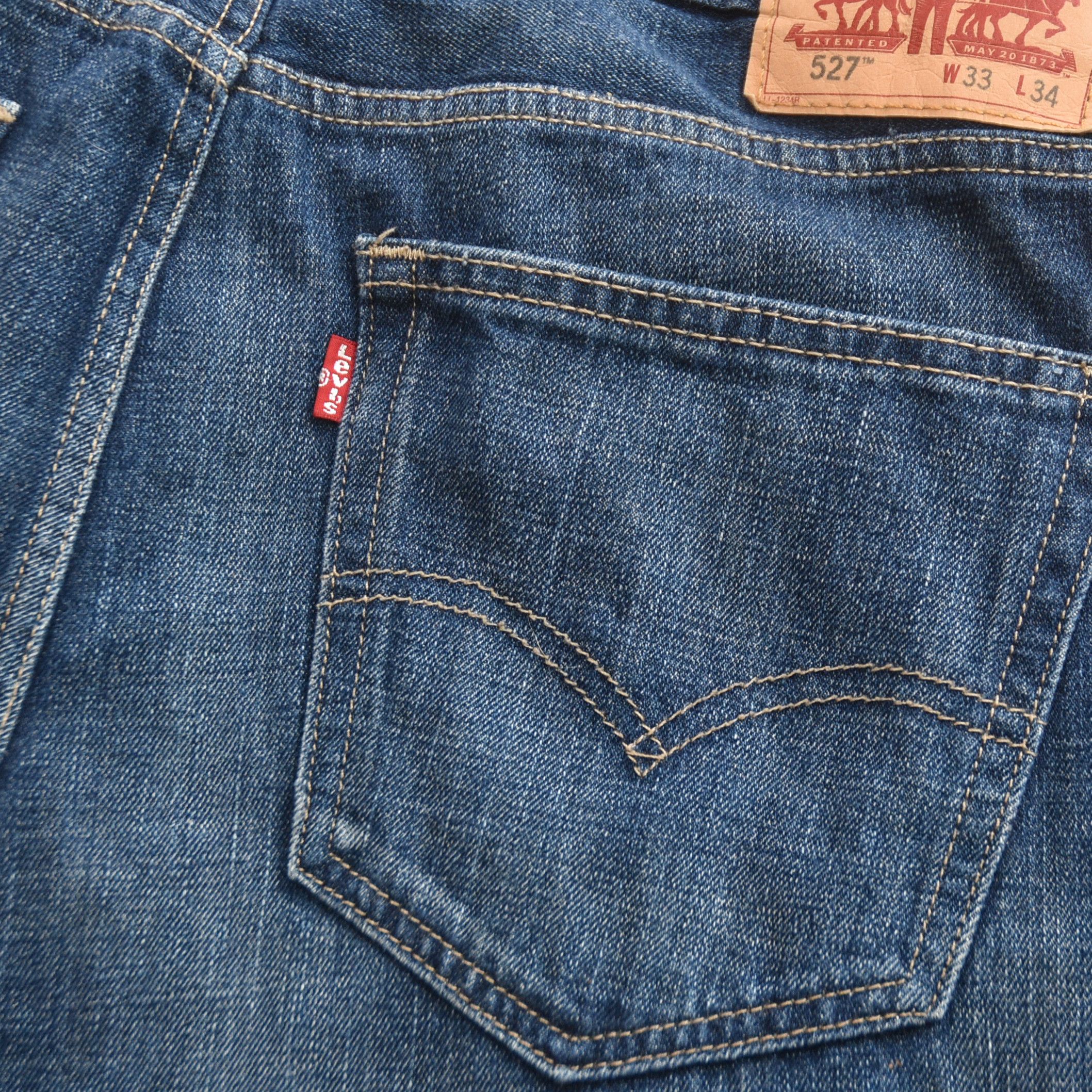 Levi's Levis 527 Trend Hype Bootcut Jeans Dark Wash W33 L34 Y2K Size US 33 - 10 Thumbnail