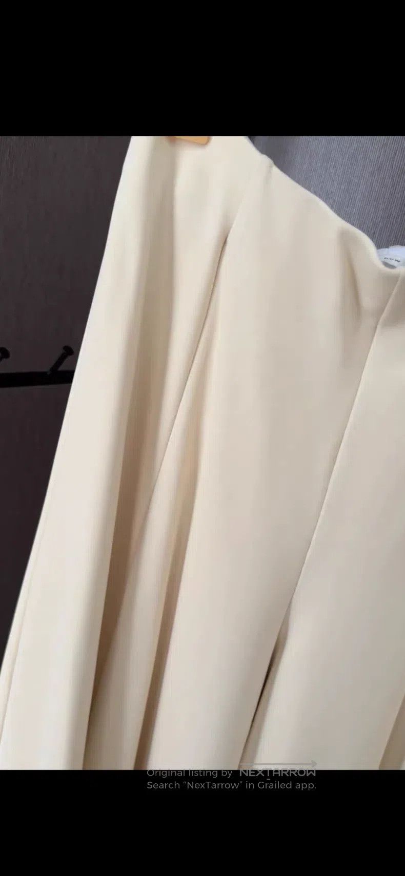 The row size m Cream beige wide-leg pants