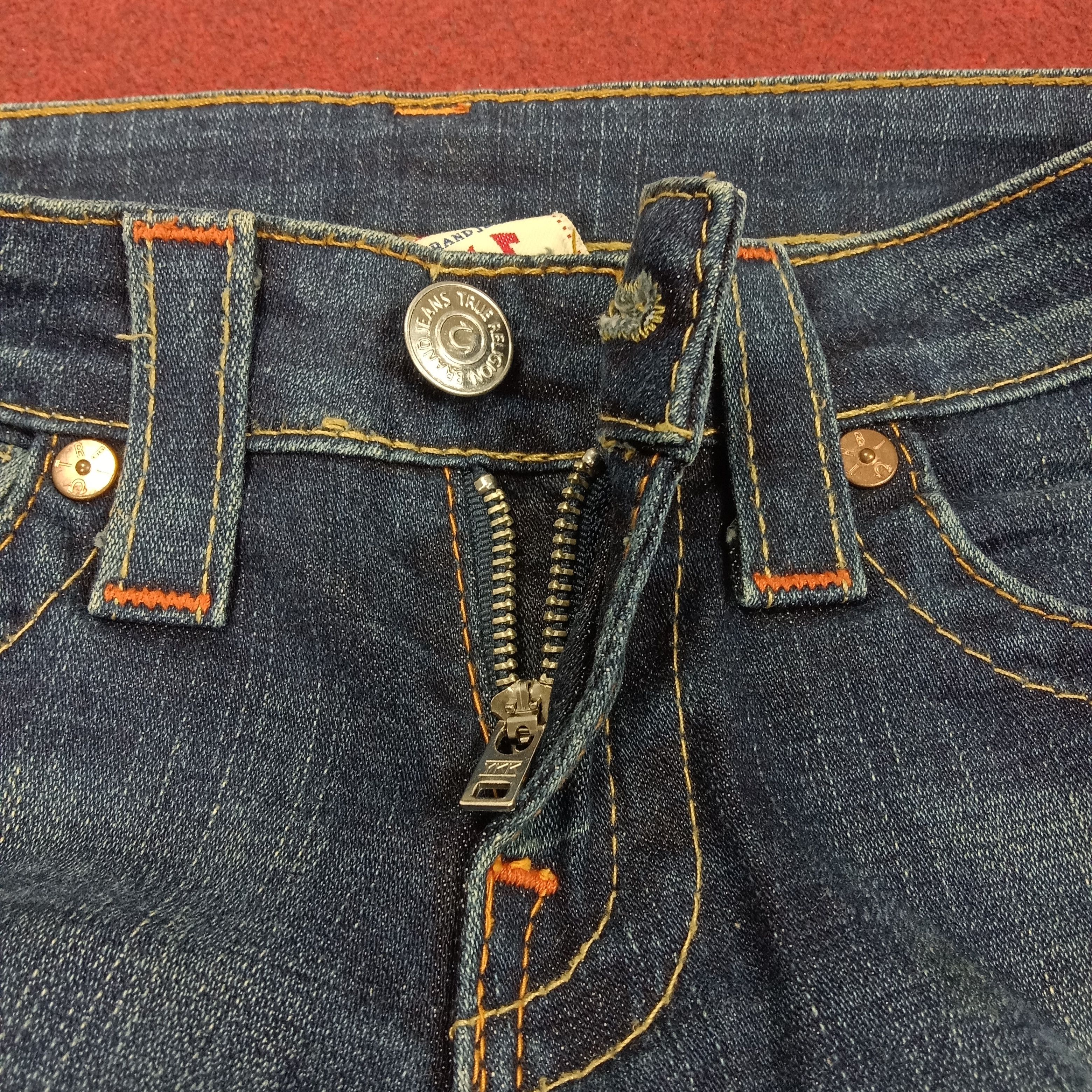 Vintage True Religion Fashion Style Streetwear Bootcut Jeans Size 27" / US 4 / IT 40 - 15 Thumbnail