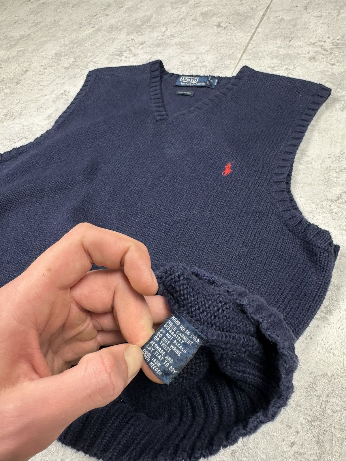 Polo Ralph Lauren Vintage Polo Ralph Lauren y2k Cottone Vest Size L Size US L / EU 52-54 / 3 - 10 Thumbnail