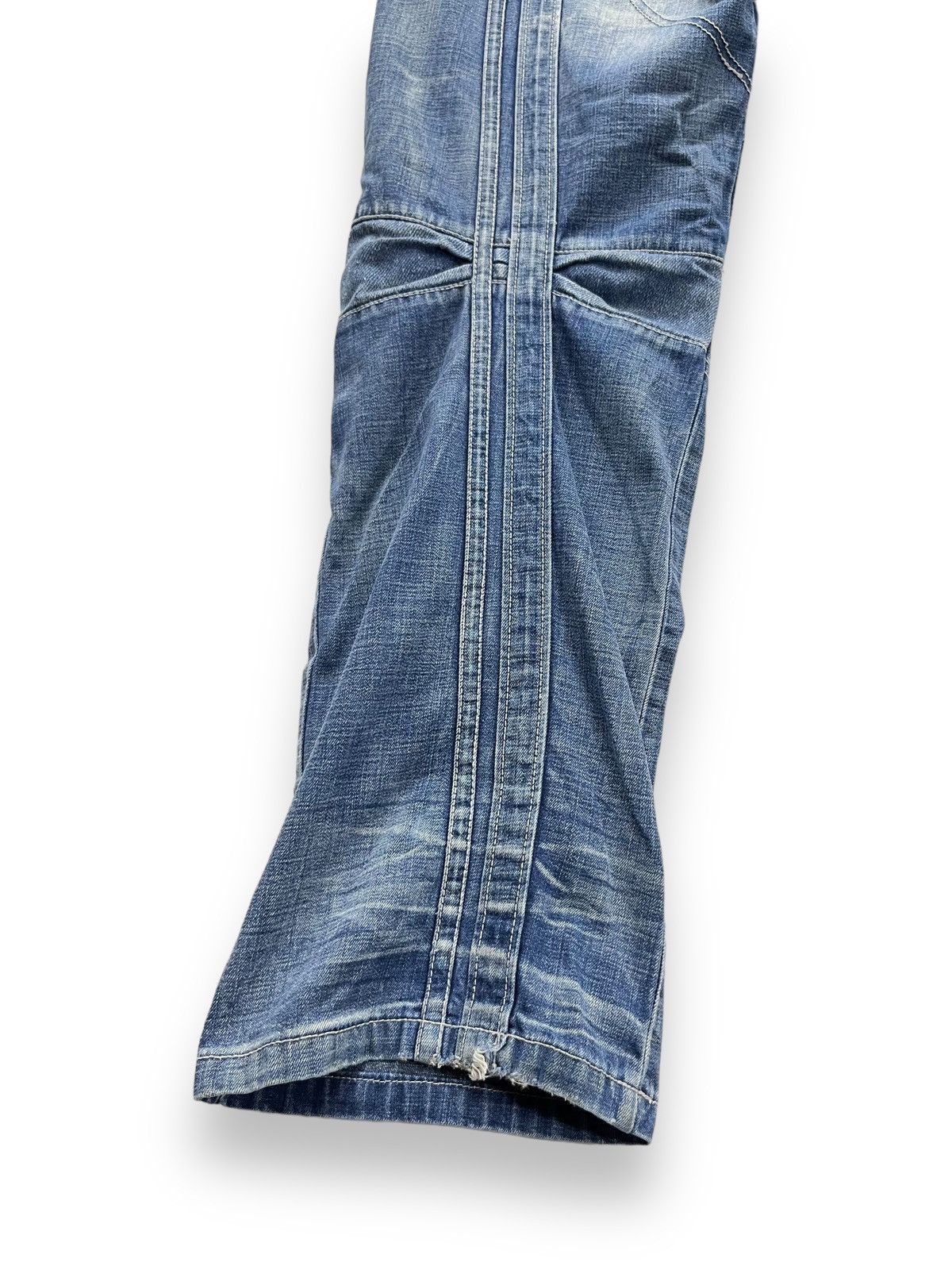 Jean FYE🔥TOUGH JEANSMITH Designer Distressed Bartack Denim Pants Size US 34 / EU 50 - 16 Thumbnail