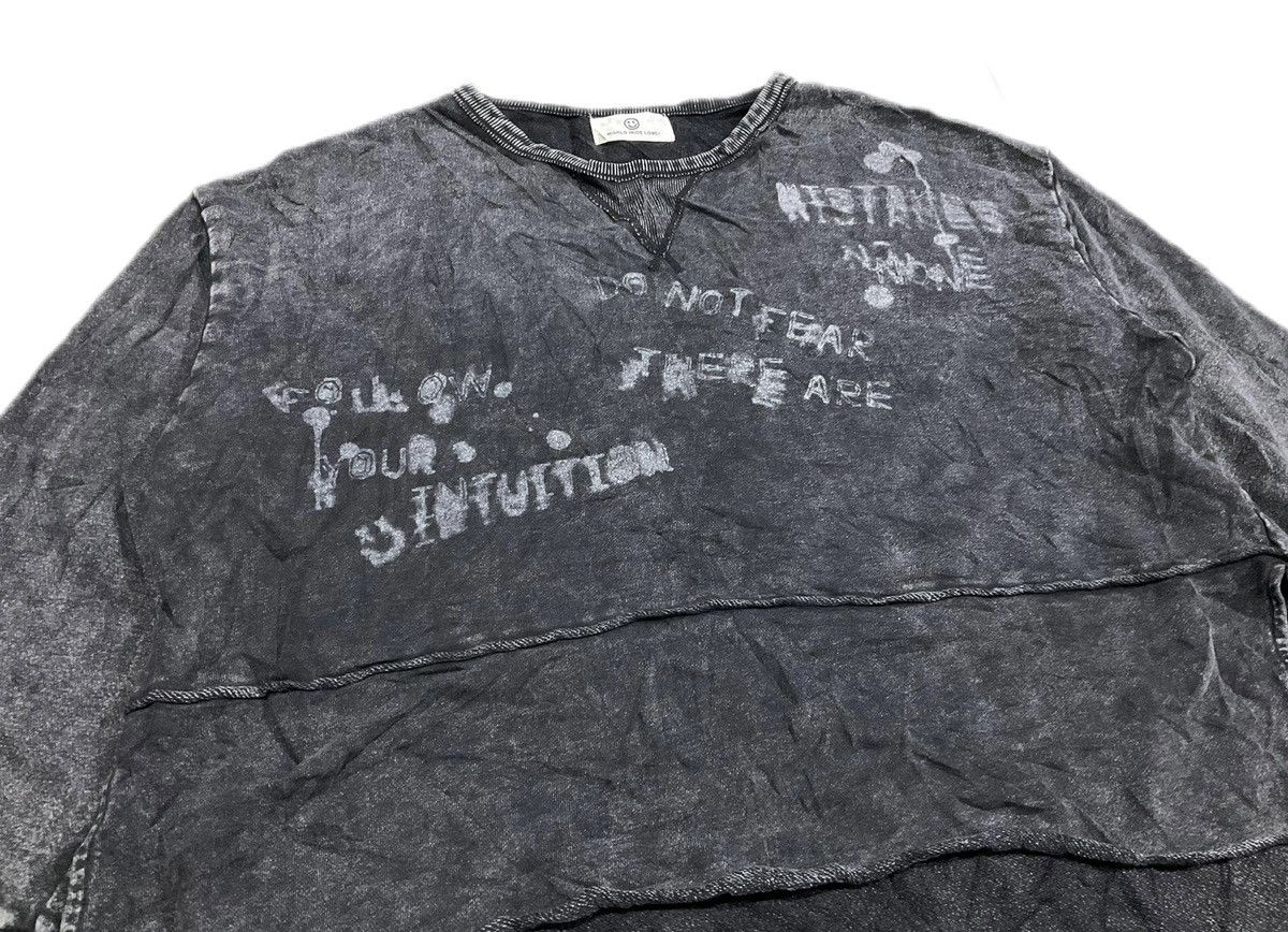 Hysteric Glamour × Japanese Brand × Seditionaries 🔥Sick Y2K World Wide Love Poem Sweatshirt Distressed Punk Size US XL / EU 56 / 4 - 1 Thumbnail
