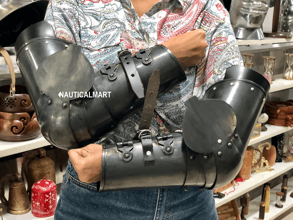 Other Medieval bracers Witcher cosplay Armor Size ONE SIZE - 2 Thumbnail