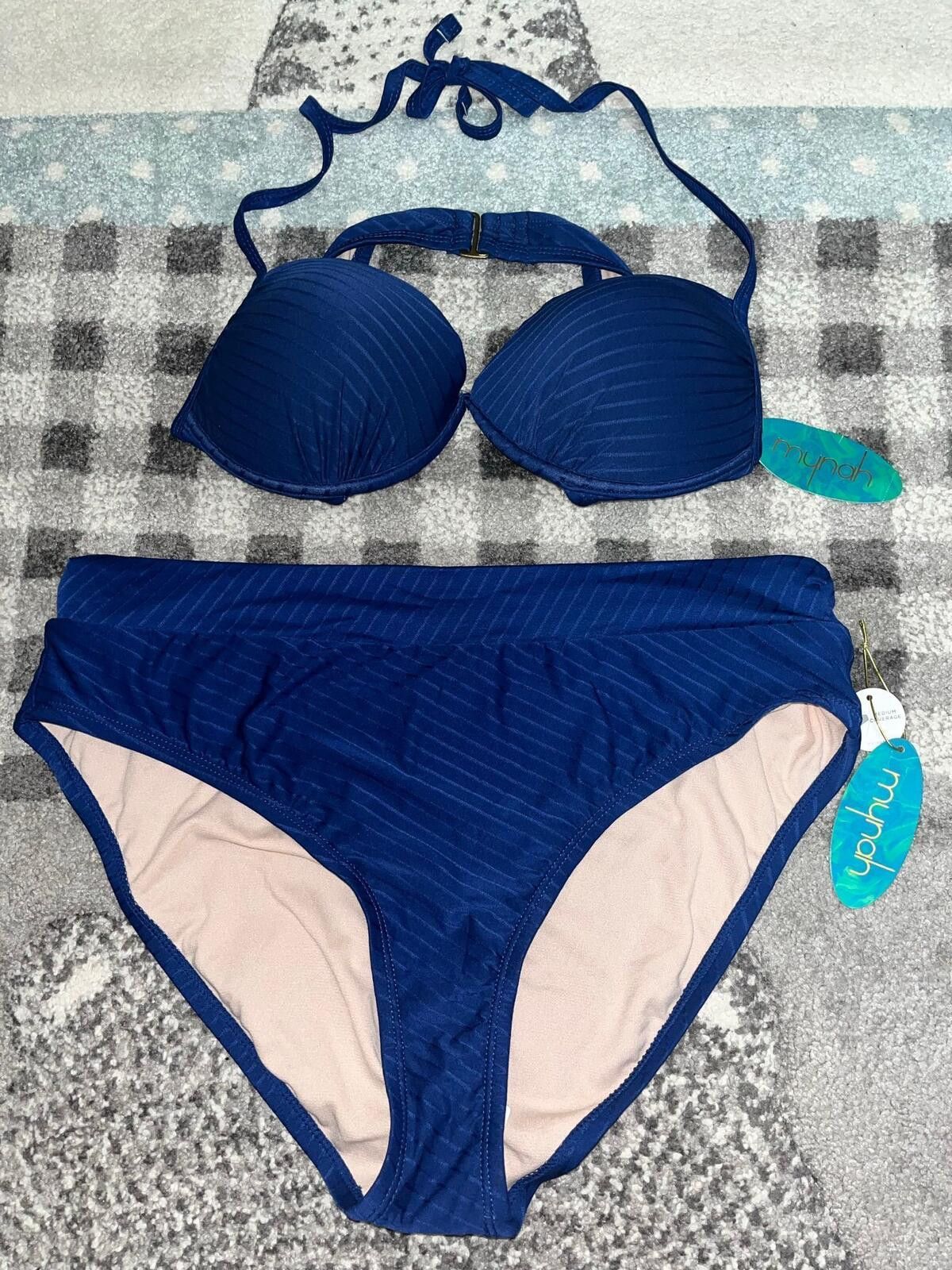 Other Women's Size L Swim 2 Piece Bikini Set Blue Depths Full Cove Size ONE SIZE - 3 Thumbnail