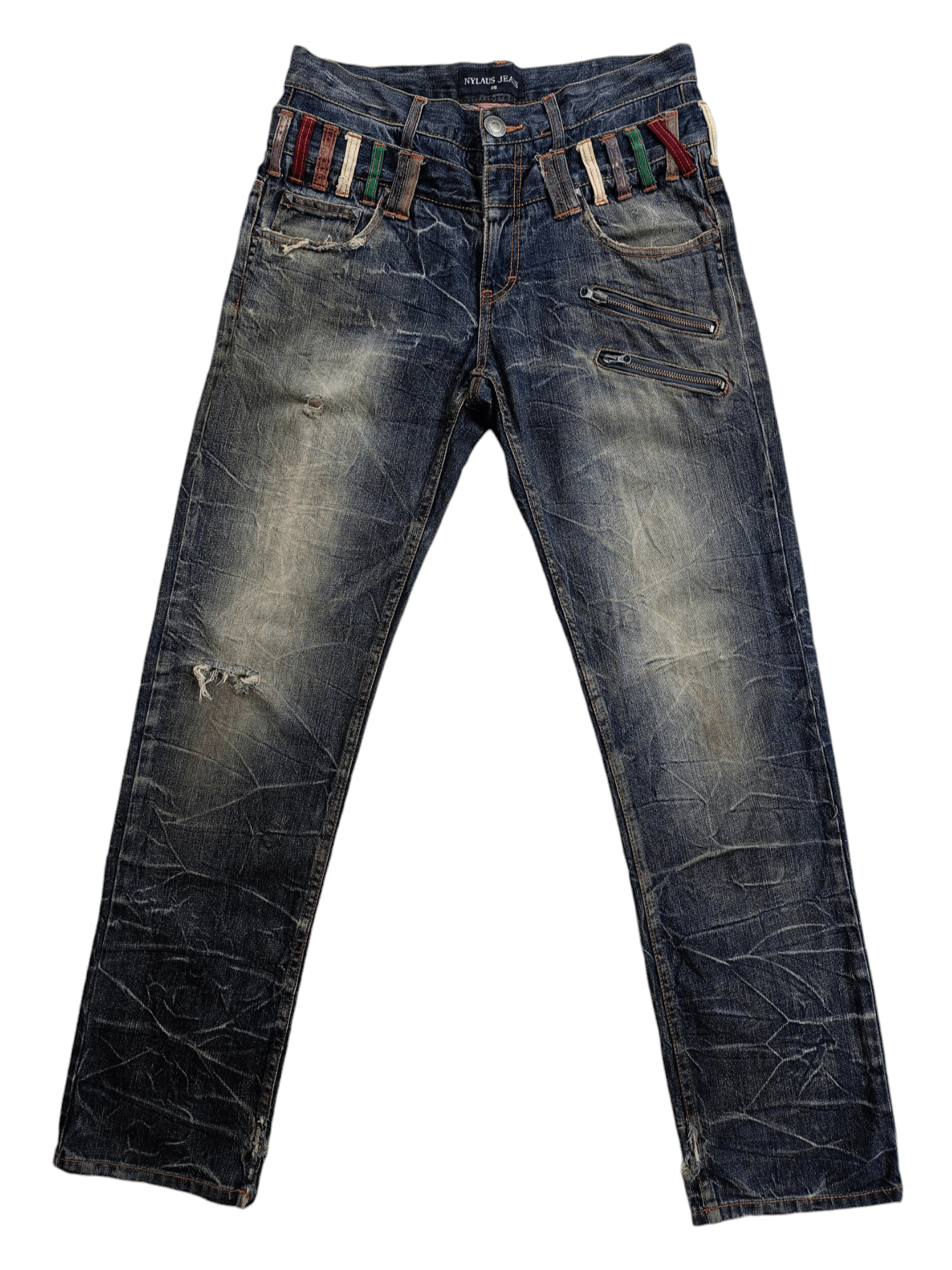 Japanese Brand × Vintage NYLAUS JEANS Japanese Brand Vintage Streetwear Denim Size US 32 / EU 48 - 1 Thumbnail