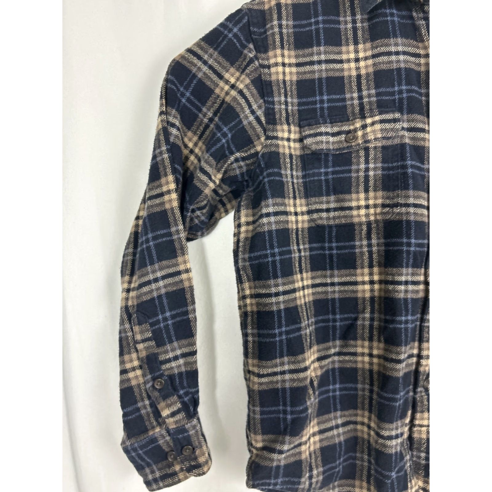 Timberland Timberland Shirt Mens Large Plaid Flannel Button-Up Long Sleeve Blue Beige Casual Travel Size US L / EU 52-54 / 3 - 2 Thumbnail
