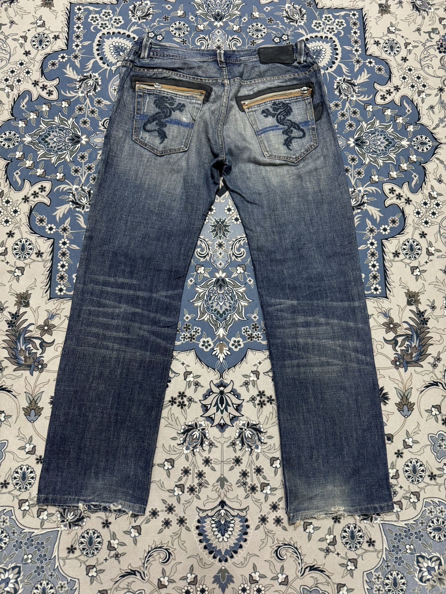 Diesel × Vintage Vintage Diesel Industry Model Slammer Distressed Jeans Size US 32 / EU 48 - 2 Thumbnail