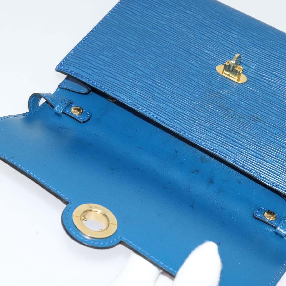 Louis Vuitton LOUIS VUITTON Epi Pochette Arche Shoulder Bag Blue M52575 Size ONE SIZE - 8 Thumbnail