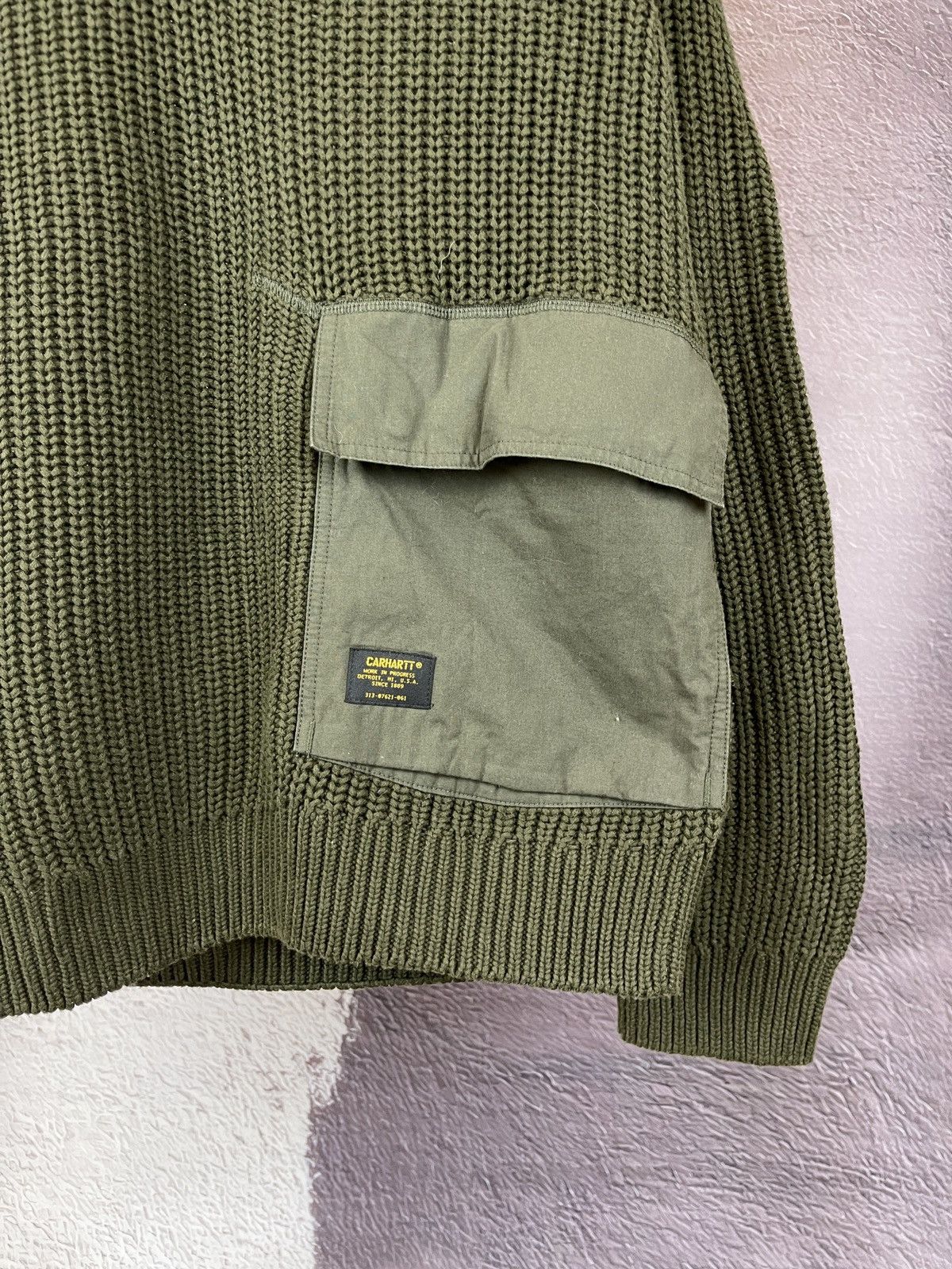Carhartt Carhartt Walker Half zip sweater in khaki green colour Size US M / EU 48-50 / 2 - 8 Thumbnail