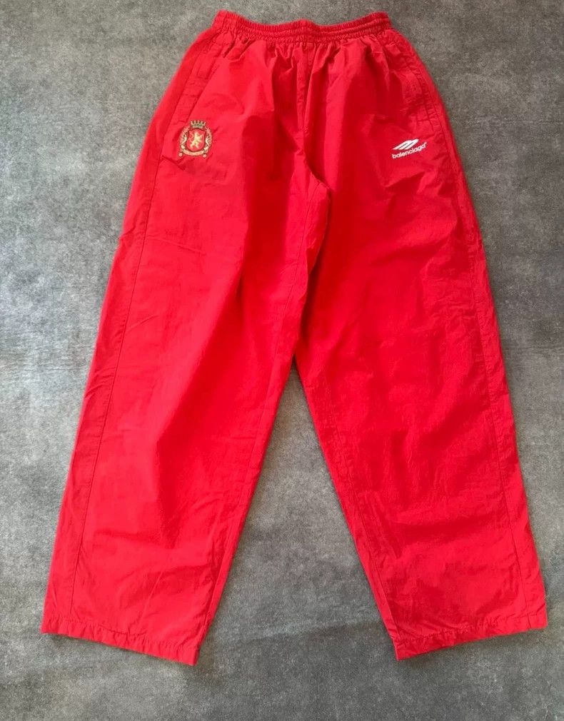 Balenciaga Balenciaga FIFA Soccer League Red Nylon Sports Pants Size US 30 / EU 46 - 1 Thumbnail