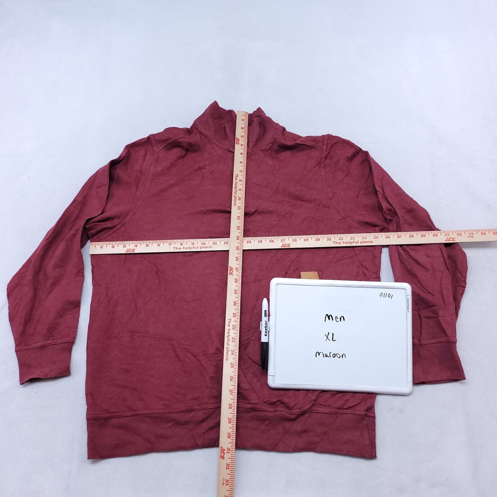 Dockers Dockers Long Sleeve Sweatshirt Mens Size Extra Large Maroon Size US XL / EU 56 / 4 - 6 Thumbnail