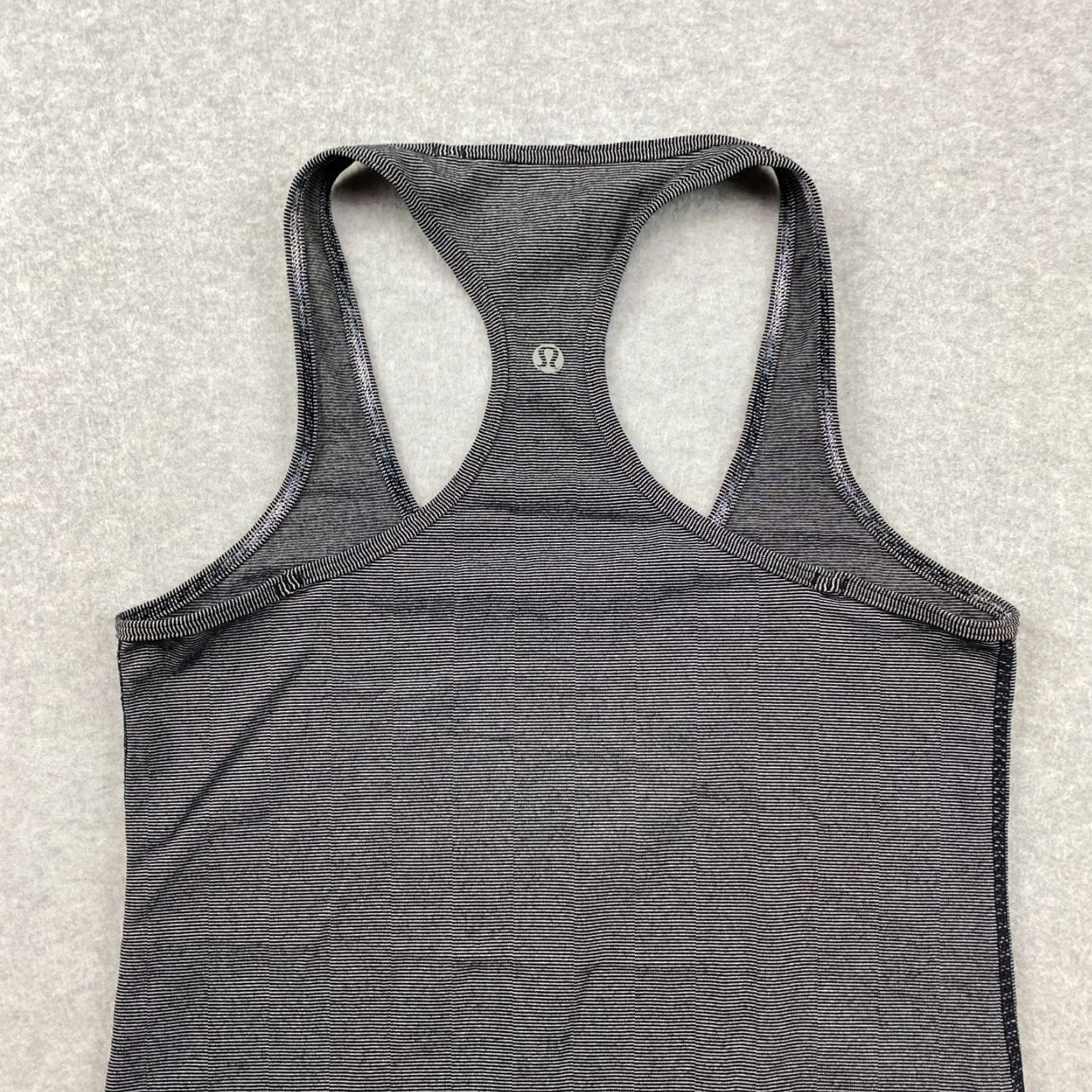 Lululemon Lululemon Cool Racerback Tank Womens 6 Black Striped Stretch Pullover Active Size M / US 6-8 / IT 42-44 - 5 Thumbnail