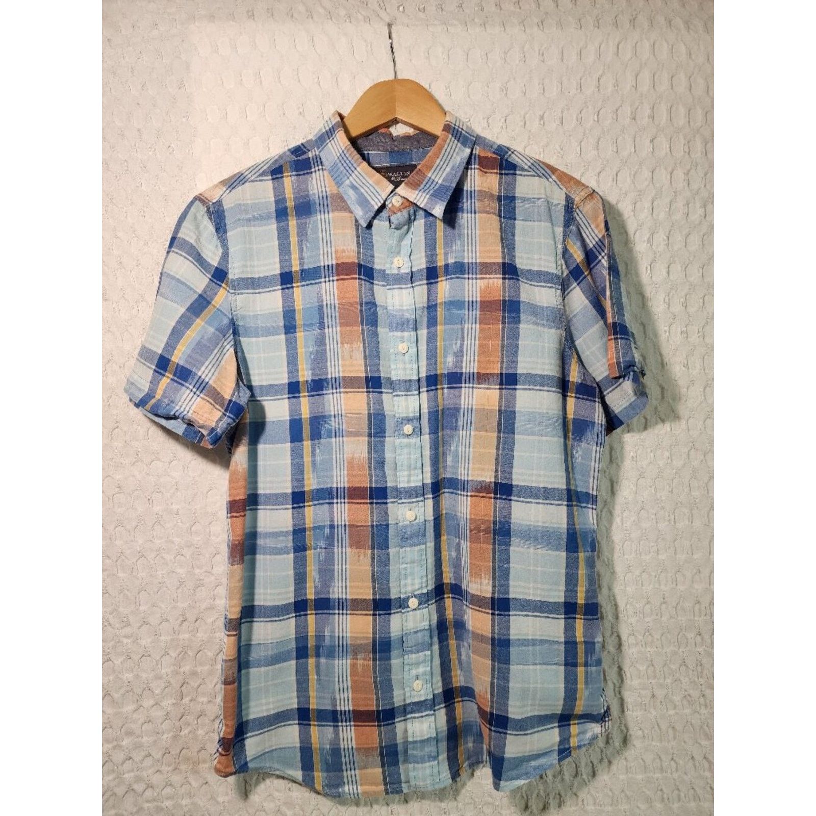 Wallin & Bros Walling & Bros. Large Men's Large Button Up Shirt Size US L / EU 52-54 / 3 - 1 Thumbnail