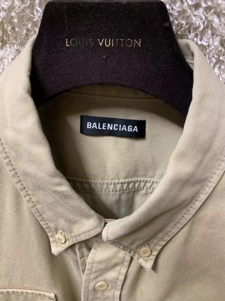 Balenciaga Balenciaga Men's Short Sleeve Casual Shirt Size US L / EU 52-54 / 3 - 4 Thumbnail