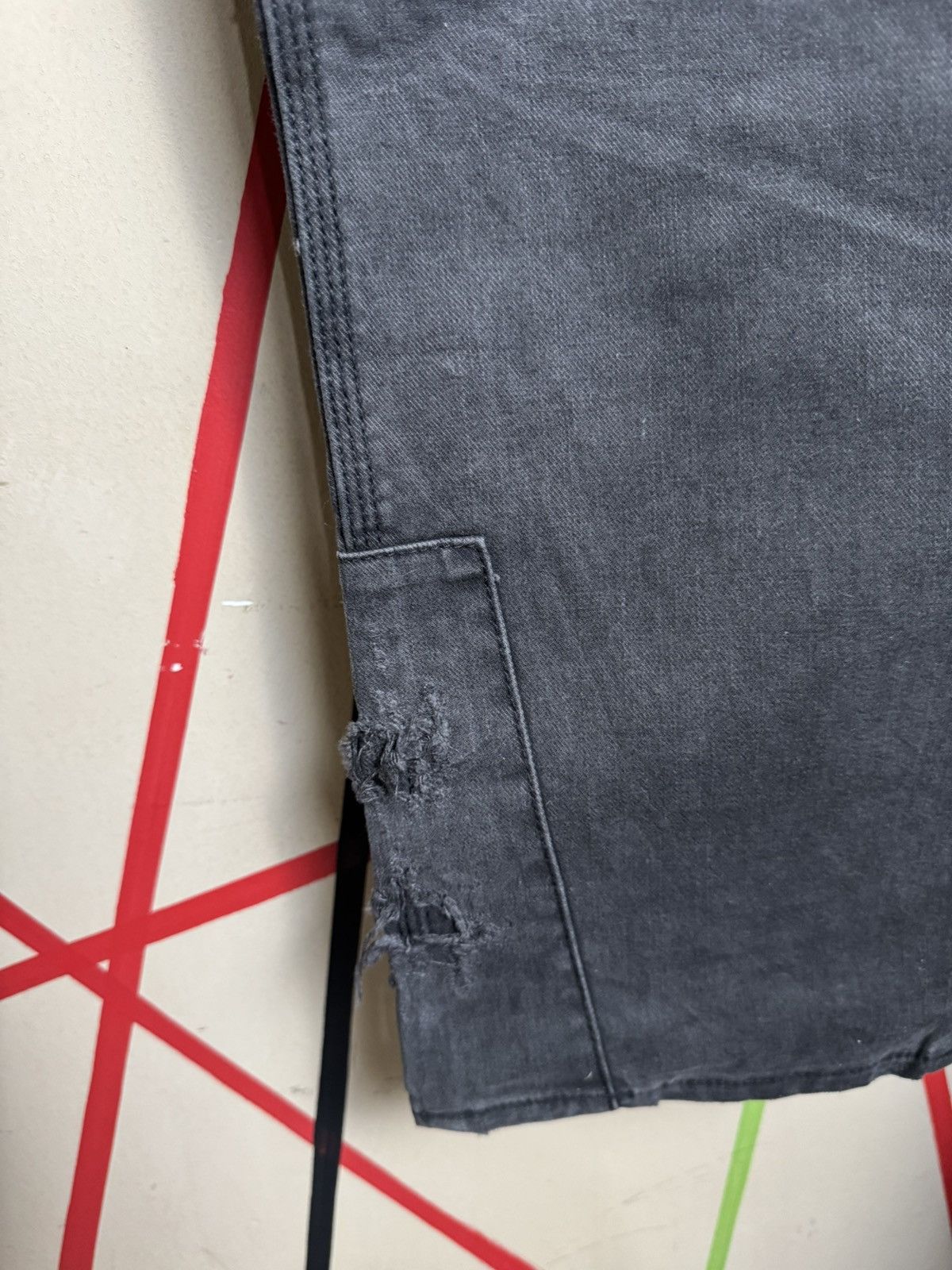 Japanese Brand Branch Distressed denim buckle back Size US 31 - 7 Thumbnail