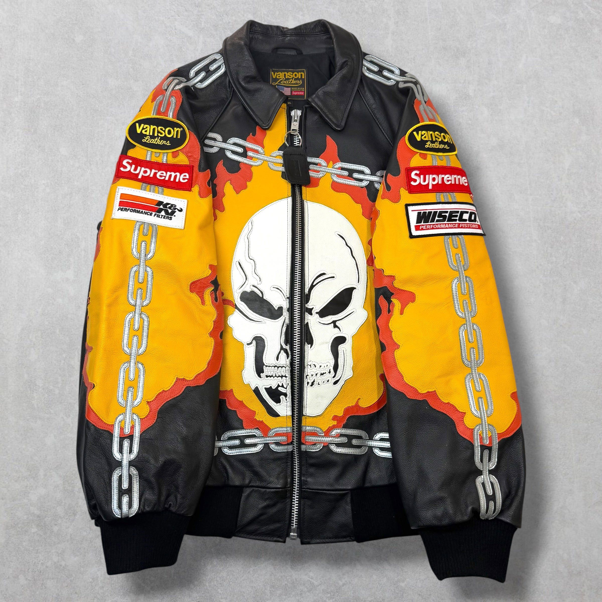 Supreme Supreme Vanson Ghost Rider Jacket XL Size US XL / EU 56 / 4 - 1 Thumbnail