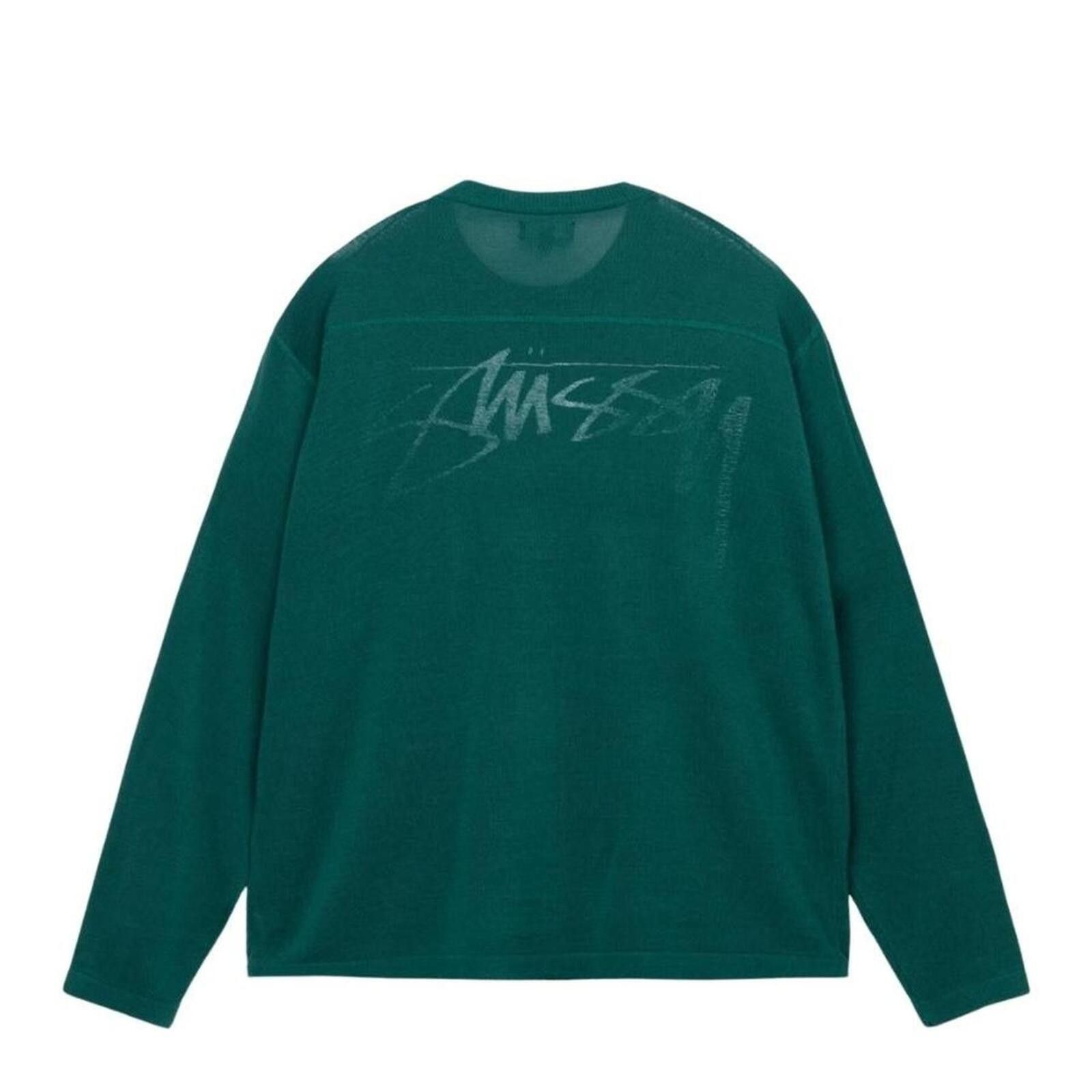 Stussy Stüssy green long sleeve football sweater Size US XL / EU 56 / 4 - 2 Thumbnail