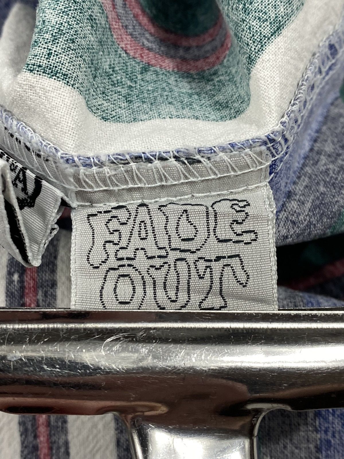 Vintage LASTDROP🔥 Vintage 80s 90s Fade Out Light Denim Striped Shirt Size US XL / EU 56 / 4 - 10 Thumbnail