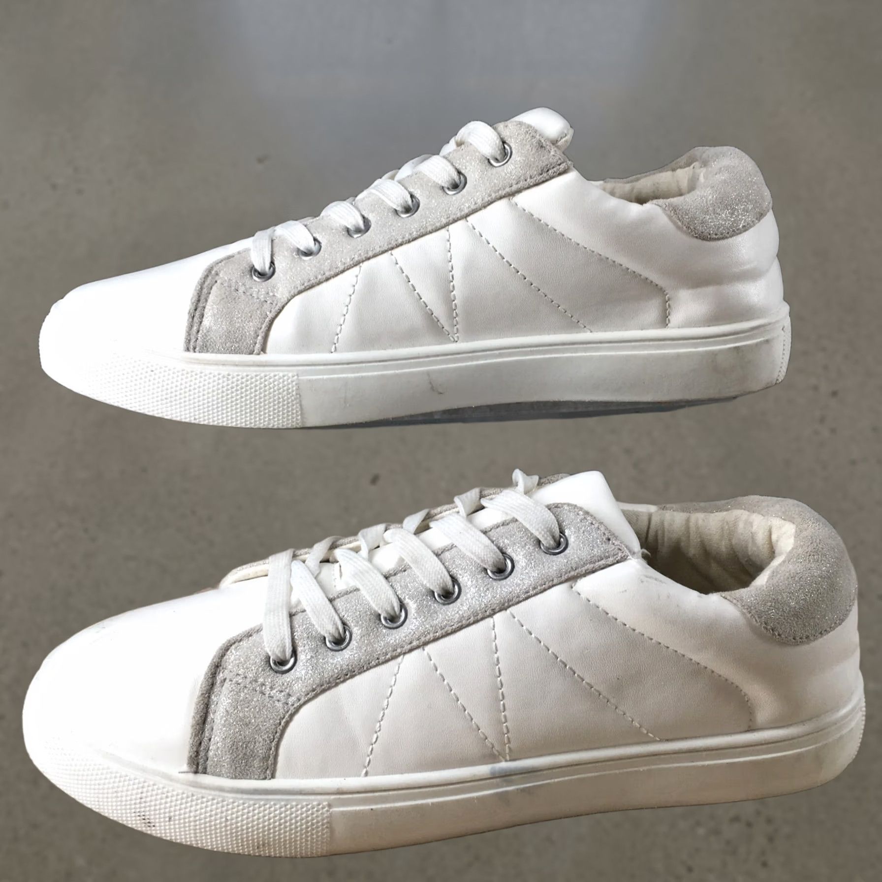 Alife Lust For Life Womens 9 Low Top Sneakers White Faux Leather Lace Up Casual Shoes Size M / US 6-8 / IT 42-44 - 1 Thumbnail