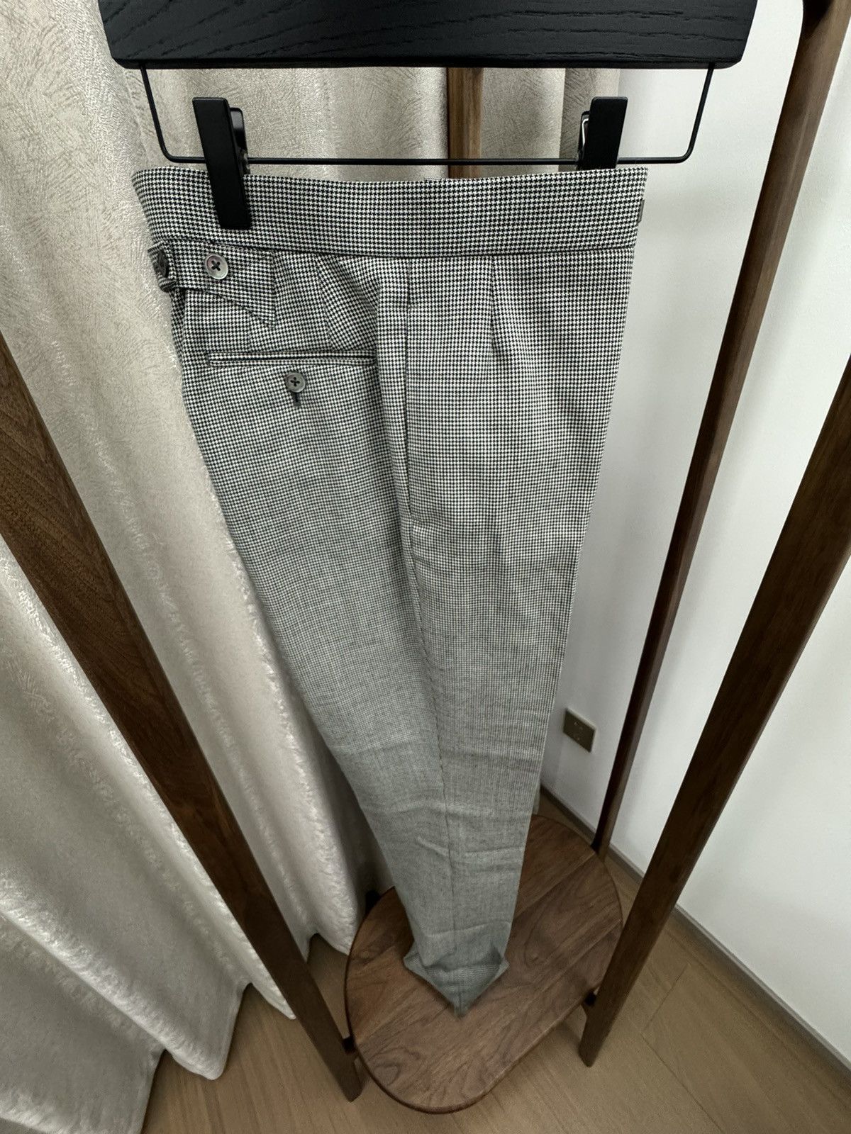 Thom Browne Thom Browne Classic Houndstooth Wool Backstrap Trouser Size US 32 / EU 48 - 4 Thumbnail