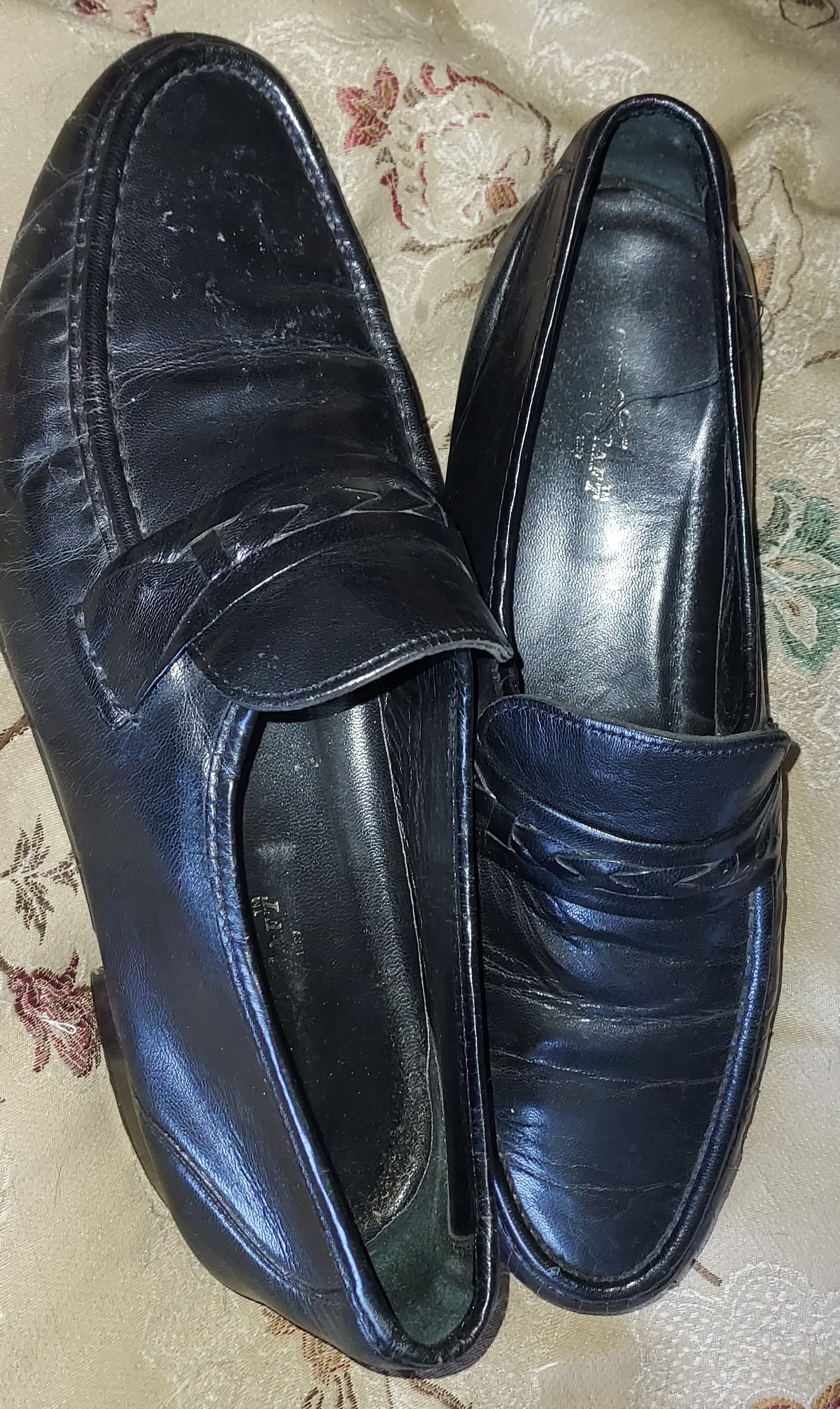 Towncraft Men's Classic Towncraft 11 EEE Black Leather Loafer Shoes Size US 11 / EU 44 - 3 Thumbnail