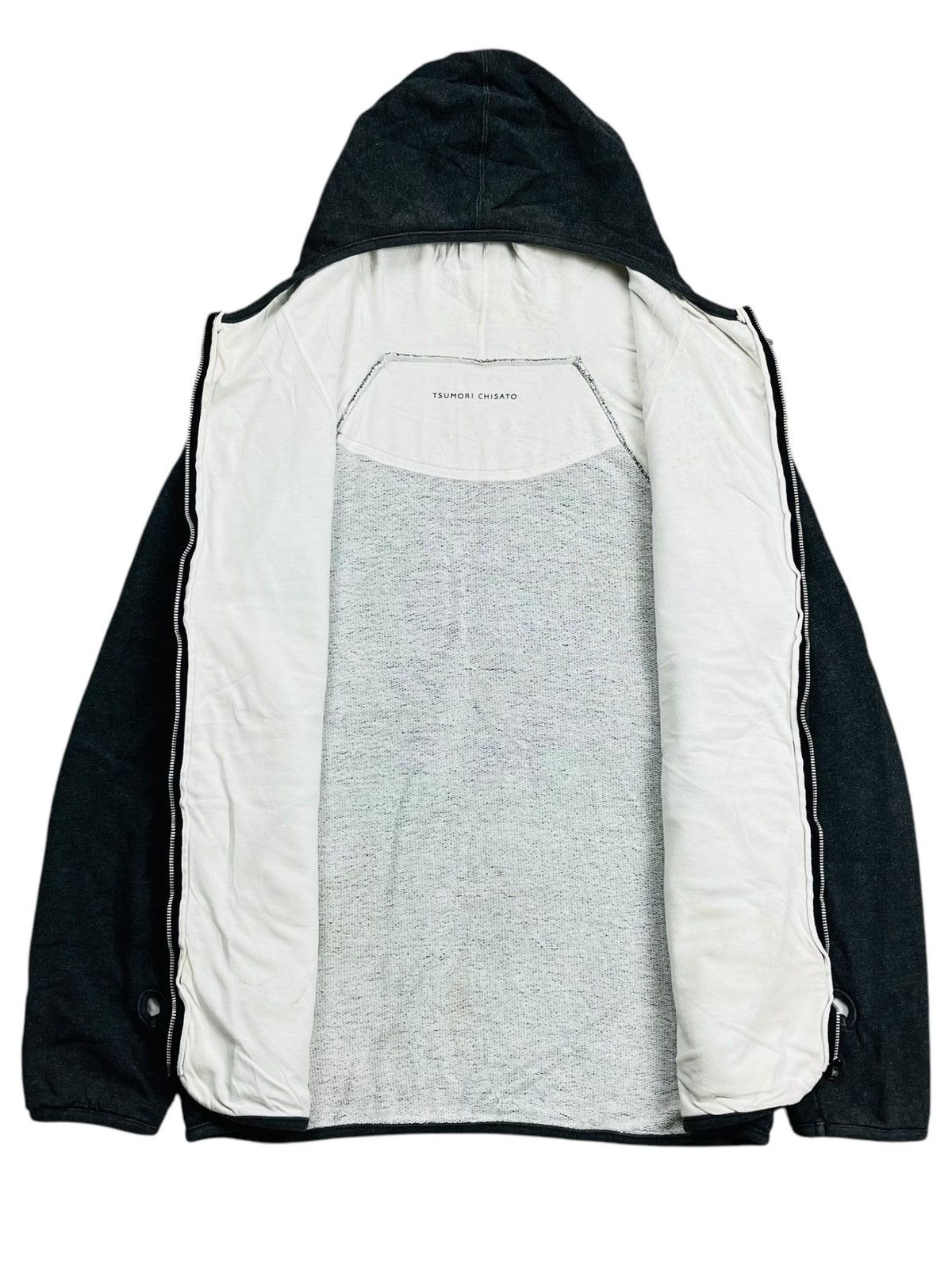 Issey Miyake 1991 Tsumori Chisato - Thumbhole Egg Hoodie Size US M / EU 48-50 / 2 - 2 Thumbnail