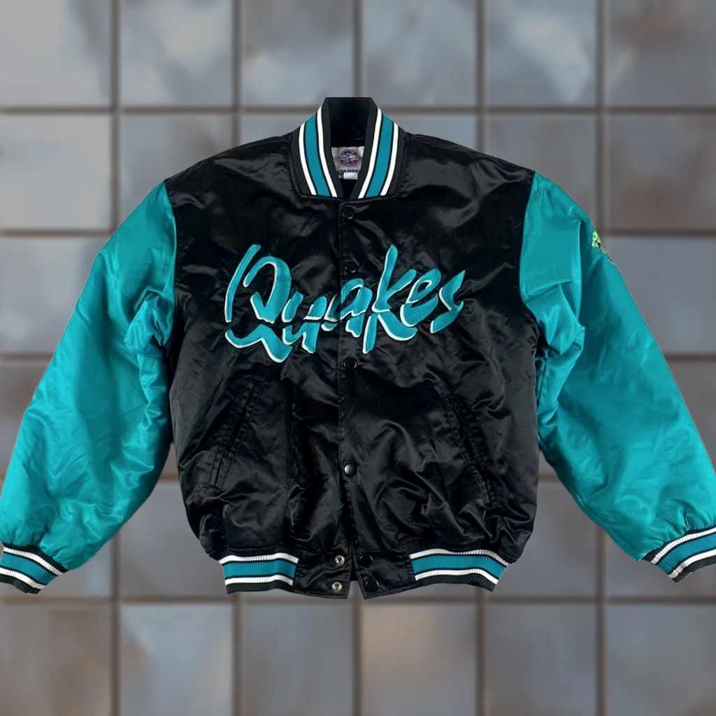Starter VINTAGE Rancho Cucamonga Quakes Starter Jacket Mens Medium Minor LA DODGERS Black Puffer Jacket Baseball Mens Size US M / EU 48-50 / 2 - 1 Thumbnail