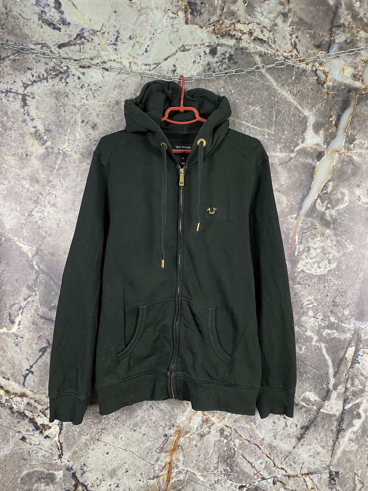 True Religion × Vintage Men’s True Religion Hoodie Black Streetwear Size Medium Size US M / EU 48-50 / 2 - 1 Thumbnail