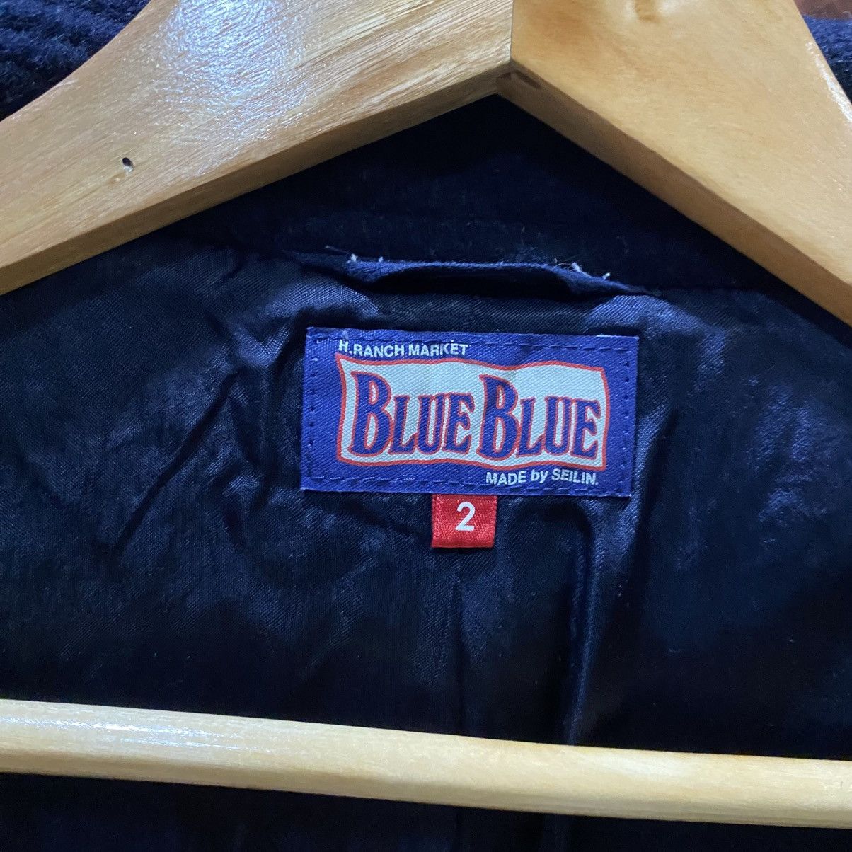 Blue Blue Japan 🔥BLUE BLUE NAVY BLUE WOOL PEA COAT Size US S / EU 44-46 / 1 - 14 Thumbnail