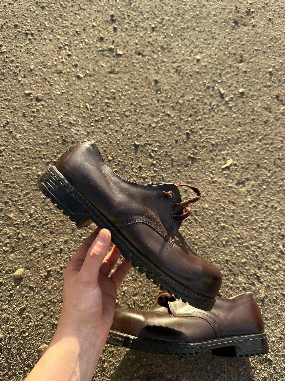 Other Steel Toe Vintage Bergmann Guidi style Leather Loafers Shoes Size US 10 / EU 43 - 2 Thumbnail
