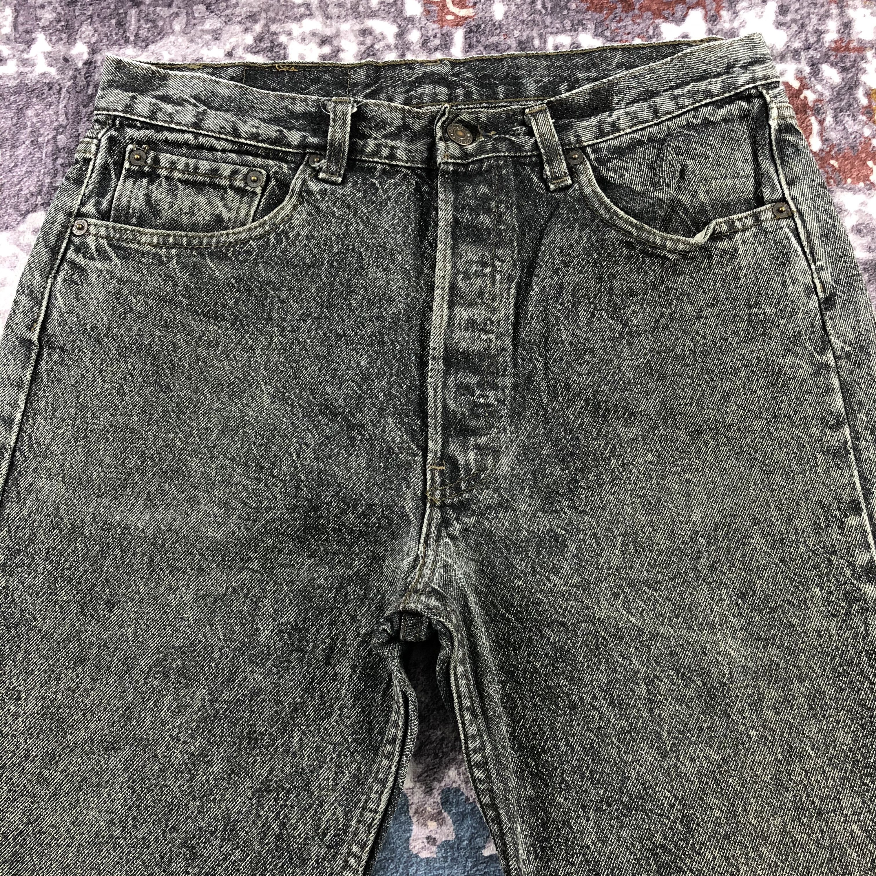 Levi's × Vintage Vintage 90s Faded Black Levis 501 Jeans-JM2835 Size US 33 - 3 Thumbnail