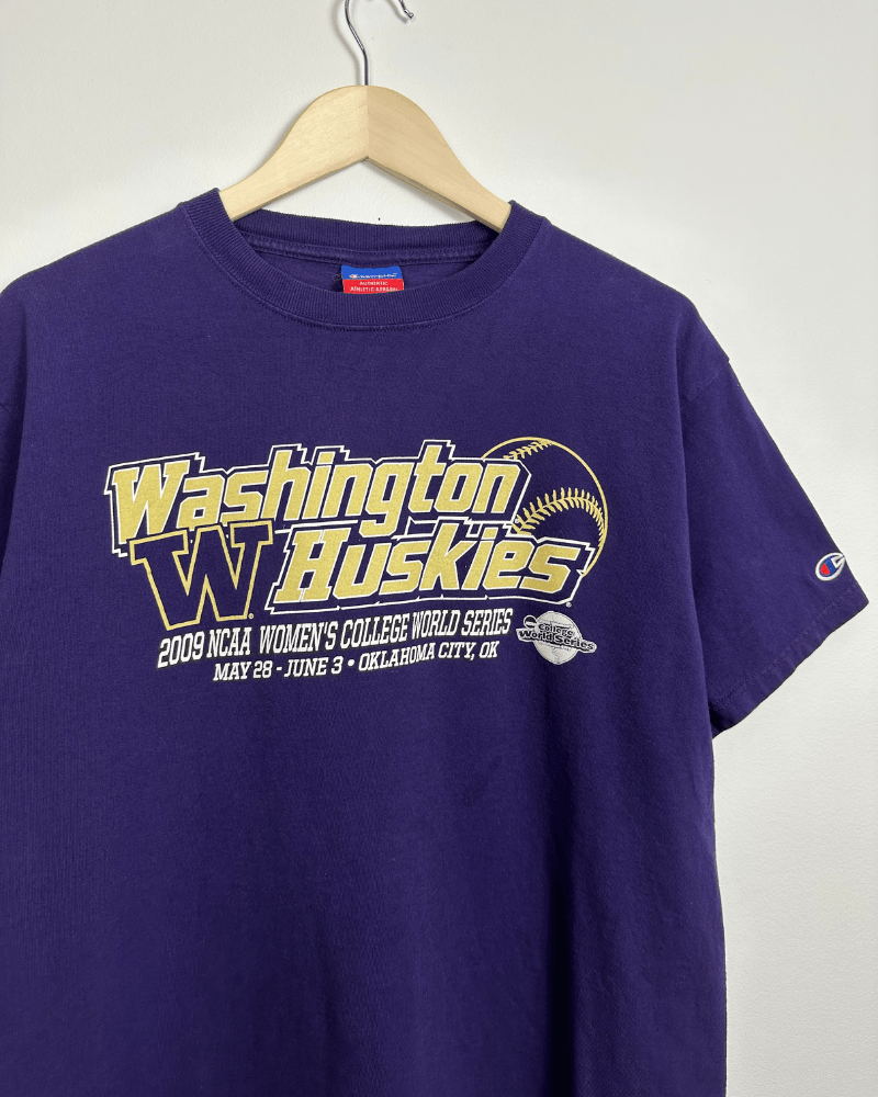 Champion 2009 Champion Washington Huskies Baseball T-Shirt - Large Size US L / EU 52-54 / 3 - 4 Thumbnail