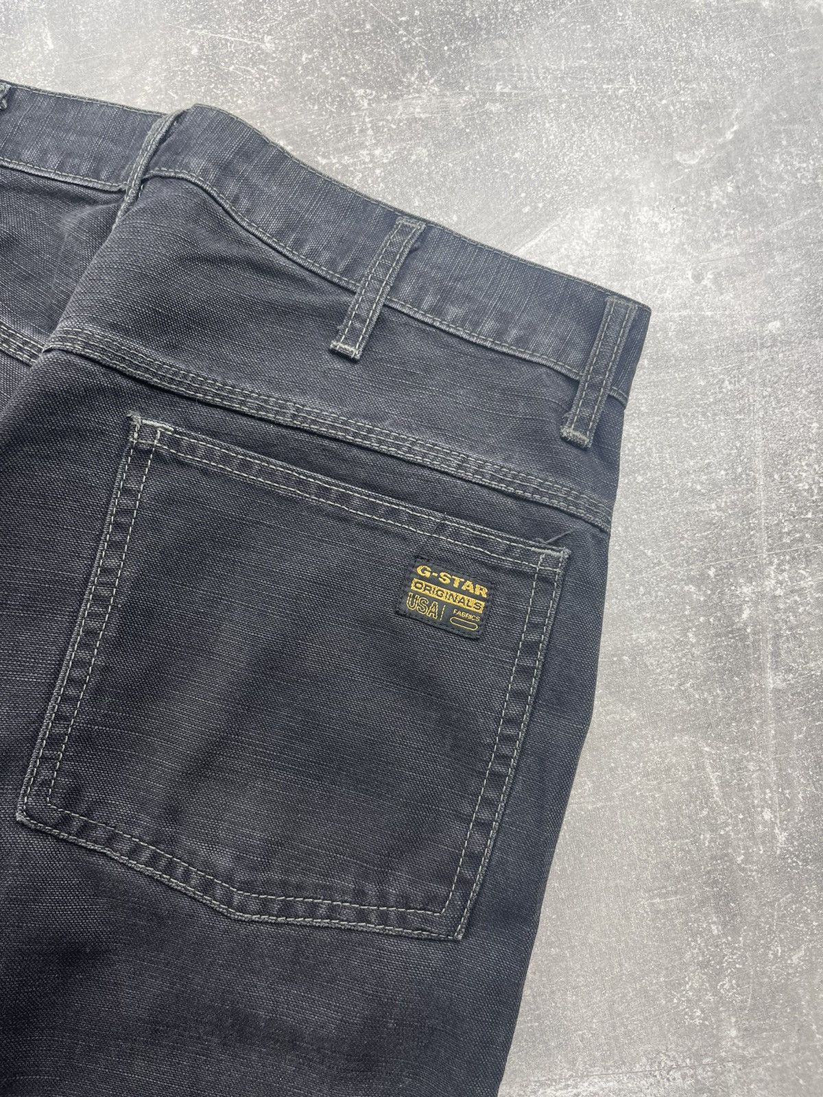 G-Star G-Star RAW Vintage Worker Jeans Black Denim Carpenter Pants Size US 32 / EU 48 - 5 Thumbnail