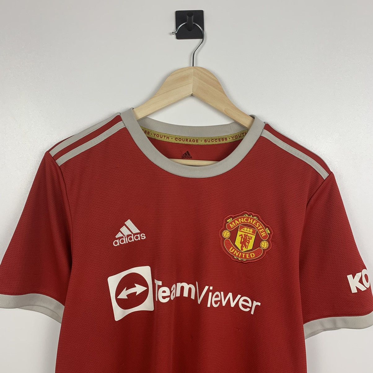 Adidas Adidas Manchester United 21/22 Home Soccer Jersey Shirt Kit Size US L / EU 52-54 / 3 - 2 Thumbnail