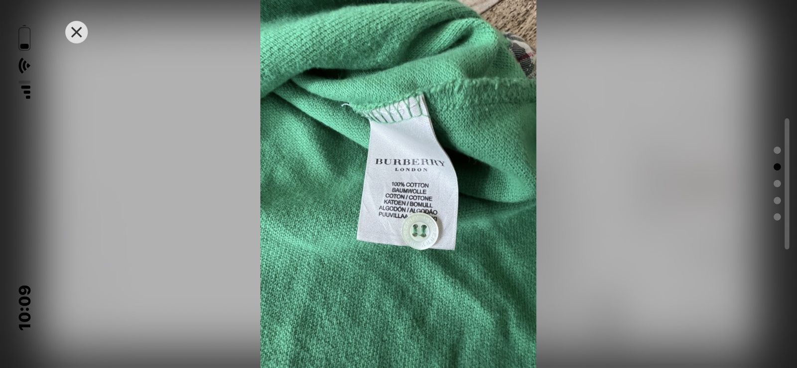 Burberry × Designer × Vintage Burberry London Nova Chek Polo Shirt Green Men’s Designed Size US L / EU 52-54 / 3 - 5 Thumbnail