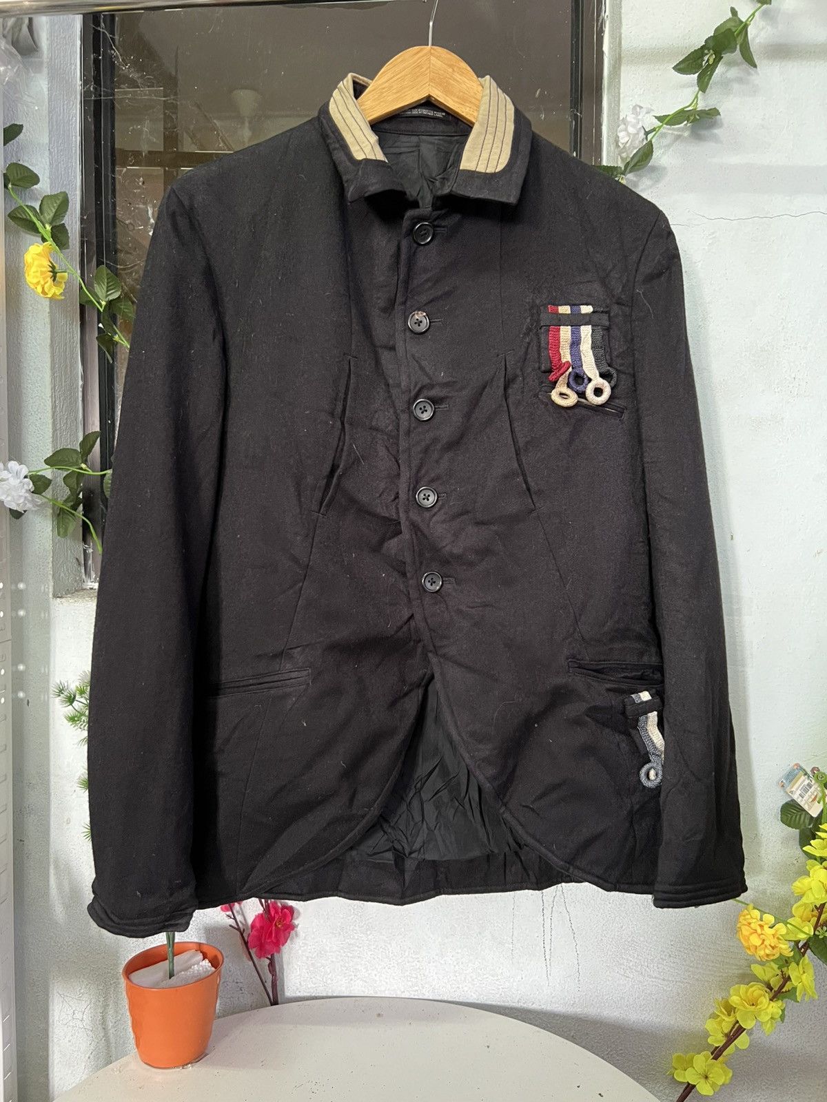 Yohji Yamamoto Aw06 Yohji Yamamato Badge Jacket Size US M / EU 48-50 / 2 - 2 Thumbnail