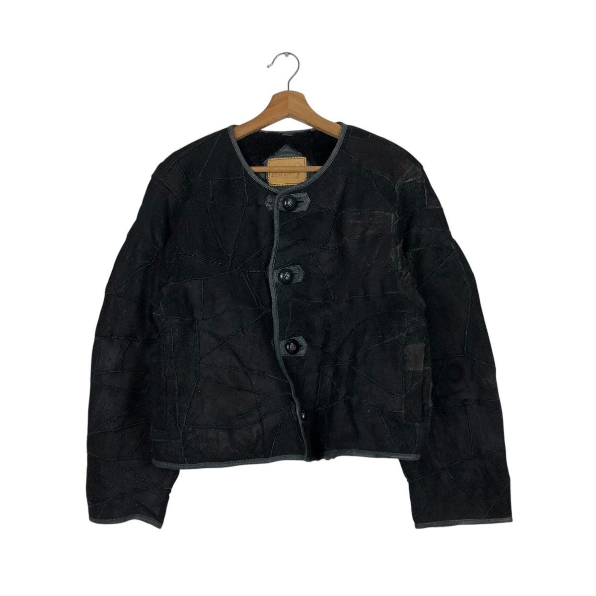 Issey Miyake 🔥VINTAGE LEATHER SHEARLING PATCH WORK HAI SPORTING GEAR Size US M / EU 48-50 / 2 - 3 Thumbnail