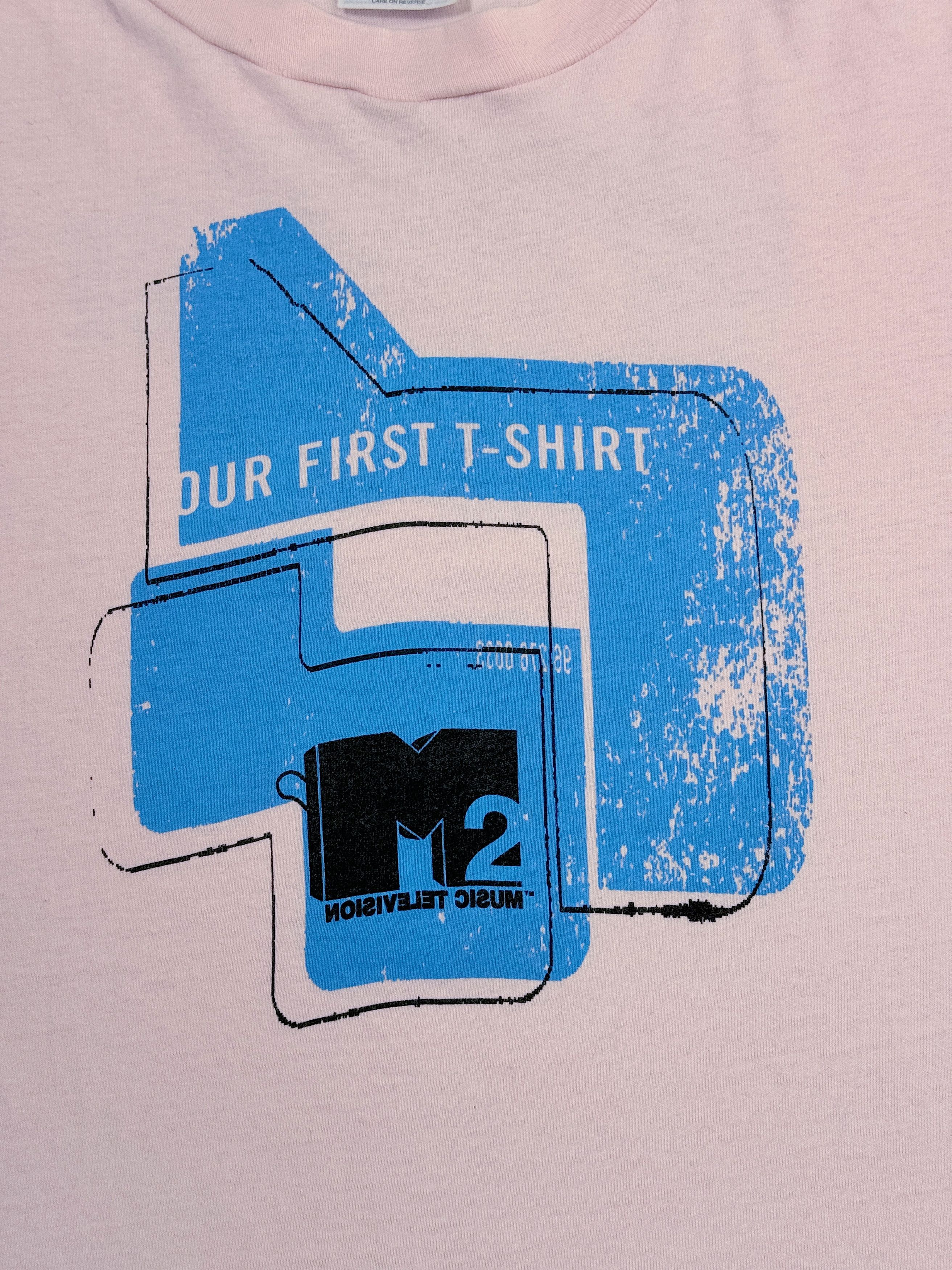 Hanes × Mtv × Vintage 1996 MTV 2 First Promo T-Shirt M2 Music Television Size US XL / EU 56 / 4 - 10 Thumbnail