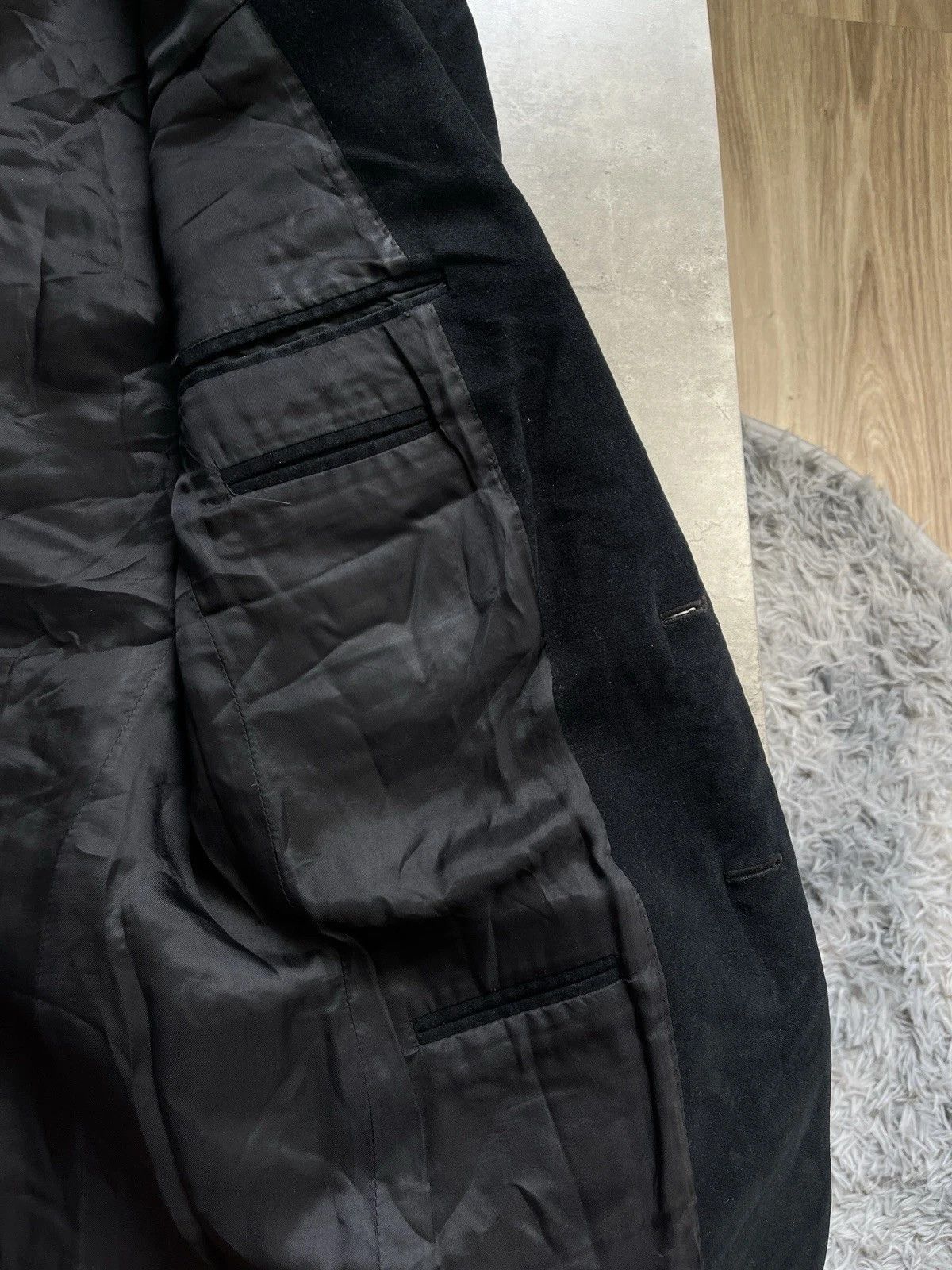 Helmut Lang Archive Helmut Lang Black Velour Blazer Size US M / EU 48-50 / 2 - 11 Thumbnail