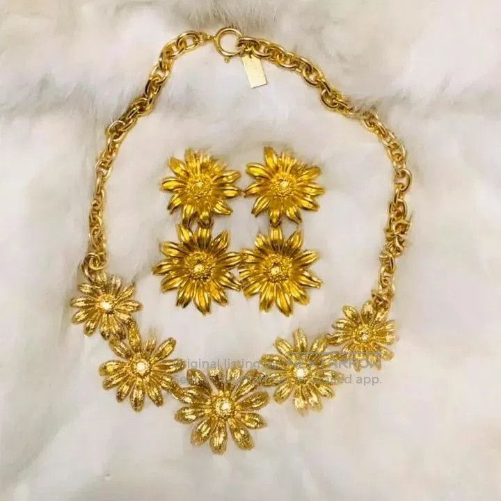 Kenzo Kenzo Vintage Flower Jewelry Set. Size ONE SIZE - 1 Thumbnail