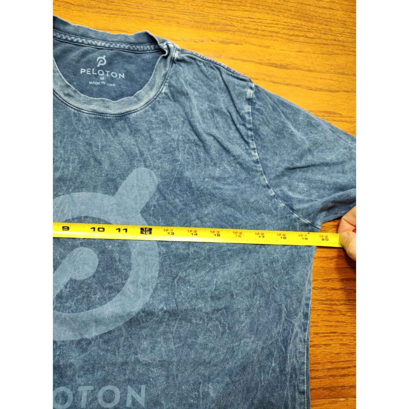 Vintage PELOTON MENS T-Shirt SHIRT Short Sleeve Logo Blue MEDIUM Activewear Casual Travel Crew Neck Shirt Length 28in Cotton Lightweight Solid Regular Mens Size US M / EU 48-50 / 2 - 5 Thumbnail