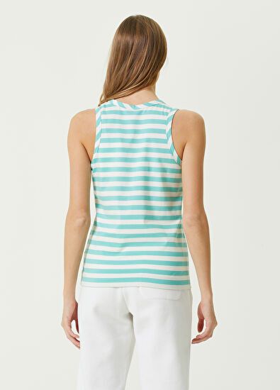 Moncler o1y1125 Tank Top in Green/White Size S / US 4 / IT 40 - 4 Thumbnail
