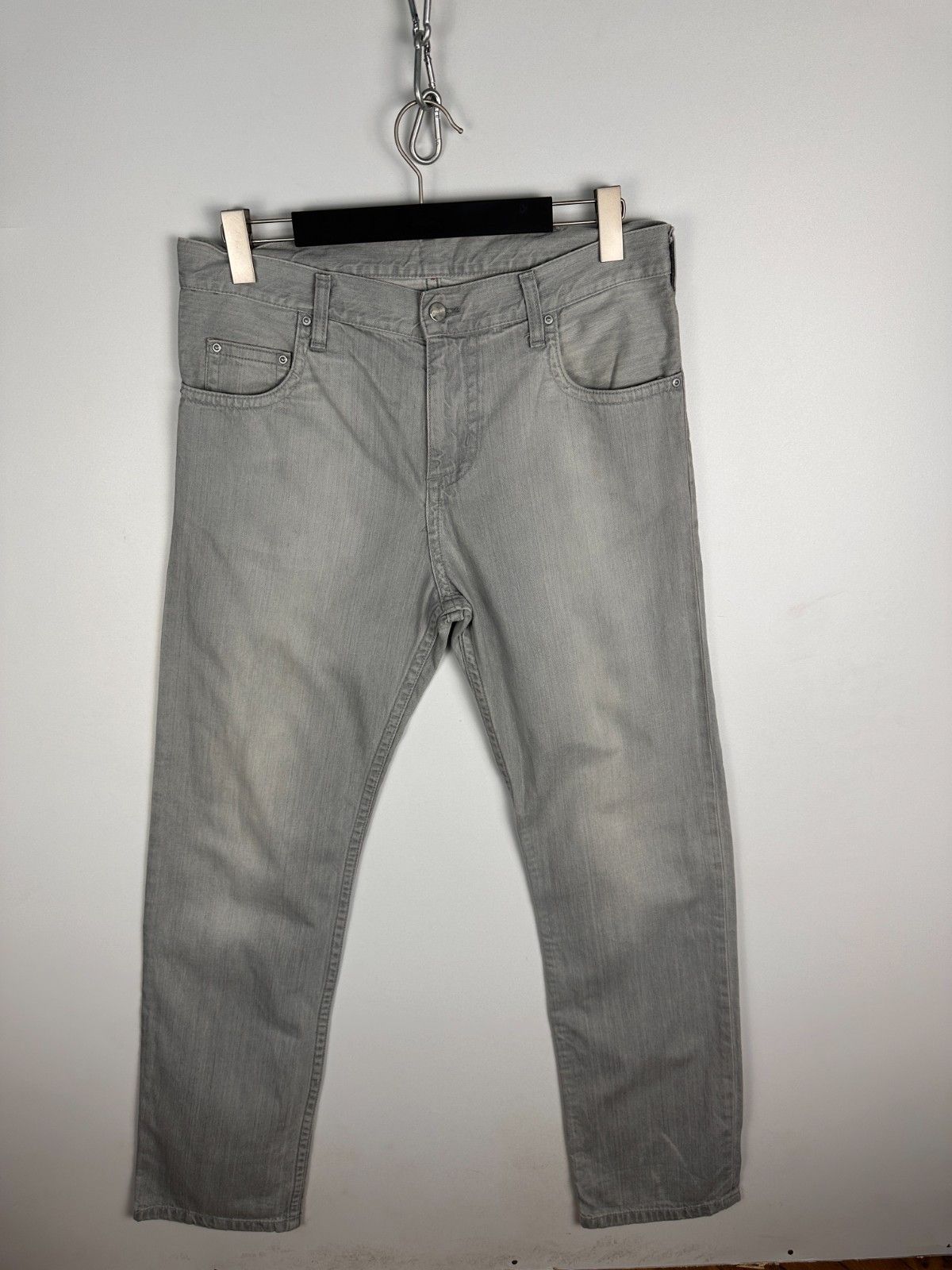Carhartt Wip Vintage Carhartt Slim Pant Denim Jeans Grey Mens Size 32X34 Size US 32 / EU 48 - 5 Thumbnail